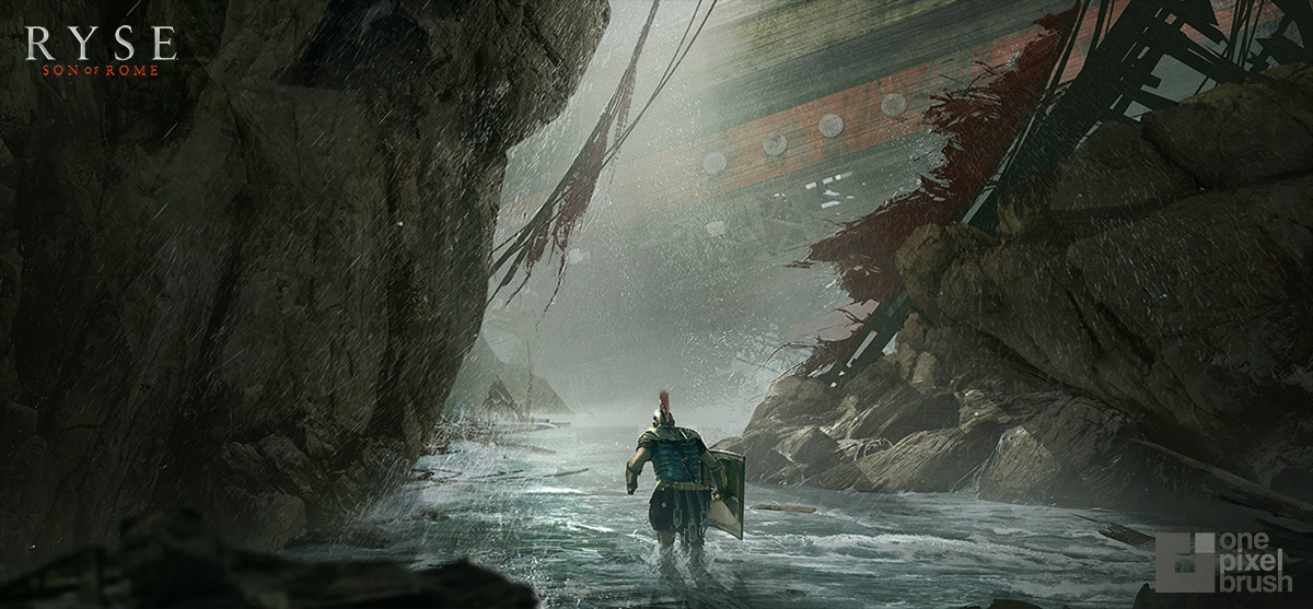 Rain Walk. Concept art for Ryse: Son of Rome