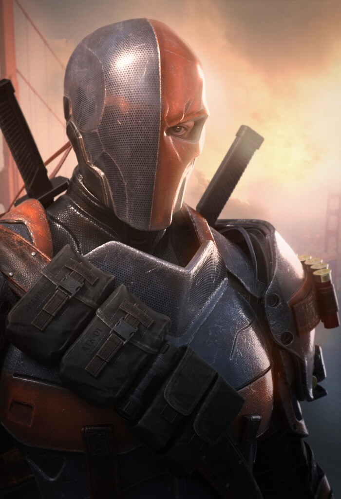 Deathstroke from Blur Studio's cinematic for Batman: Arkham Origins, developed by Warner Bros. Games Montréal.