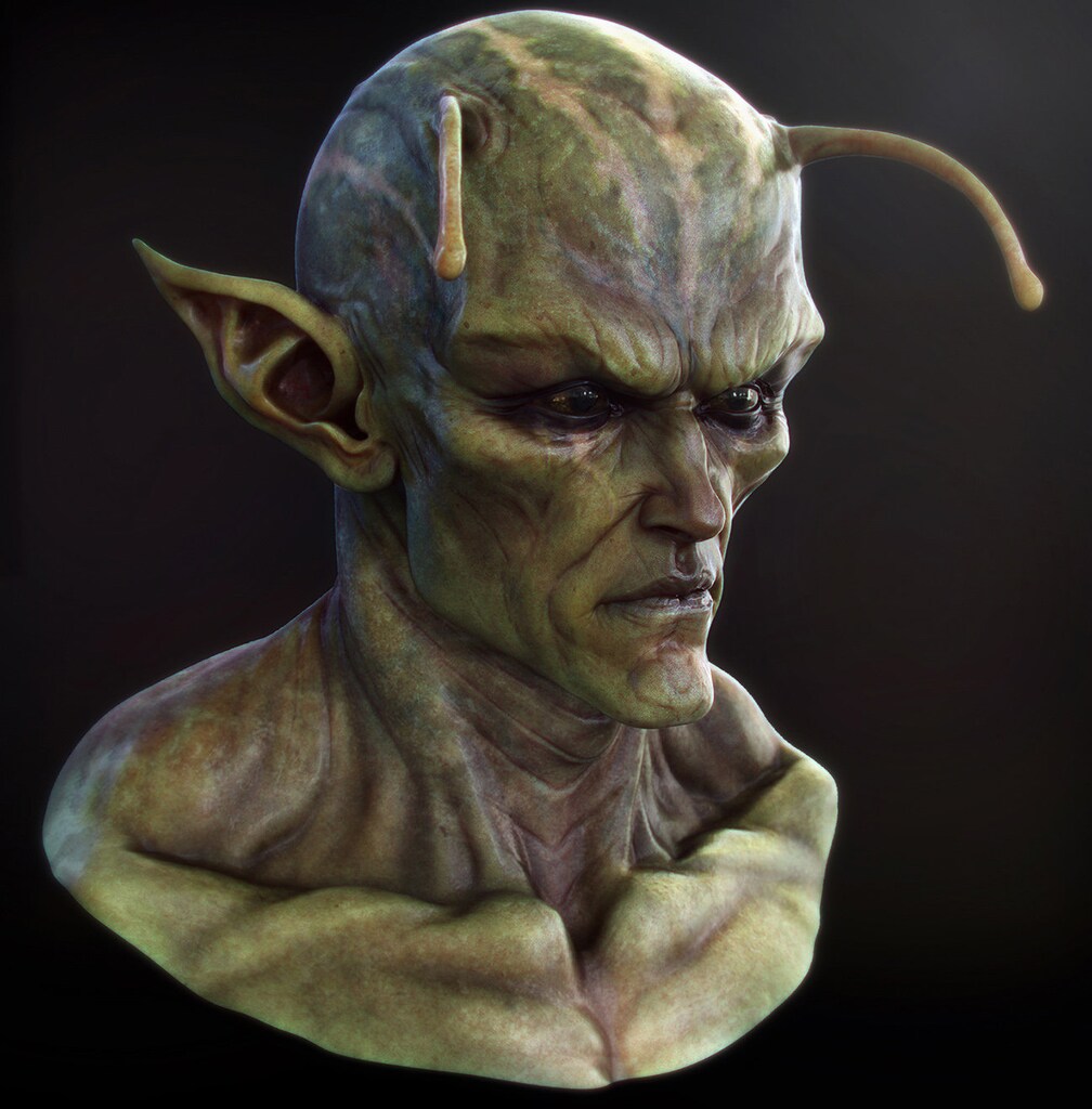 Piccolo: a 3D homage to the Dragon Ball character.