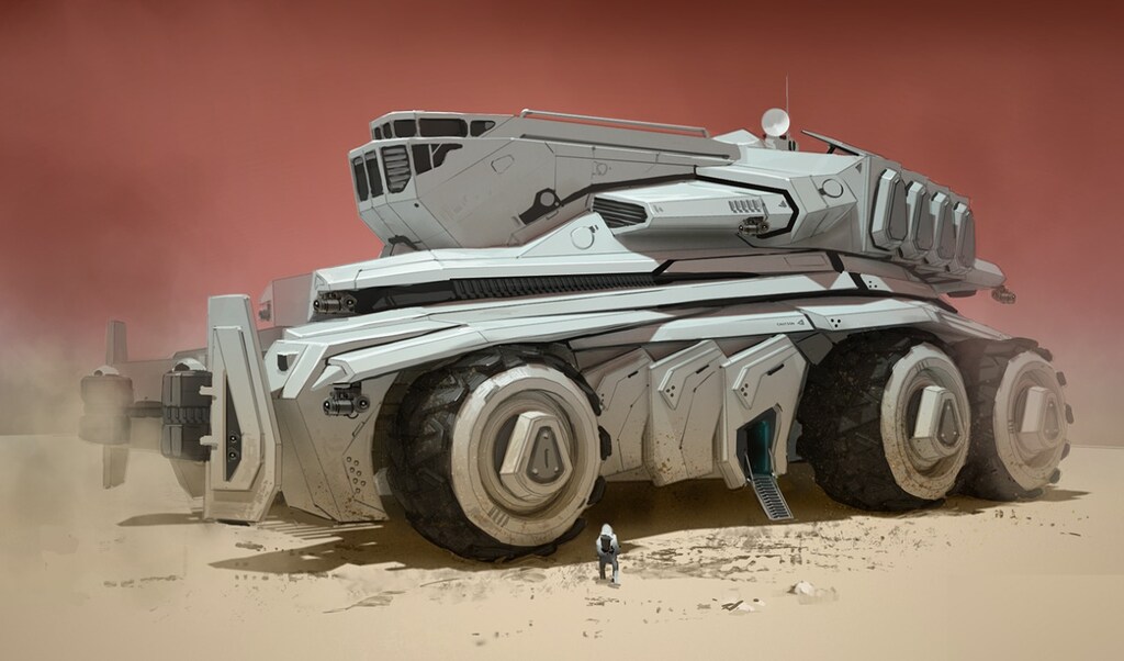 Mars: a personal art work. A tribute to Syd Mead.