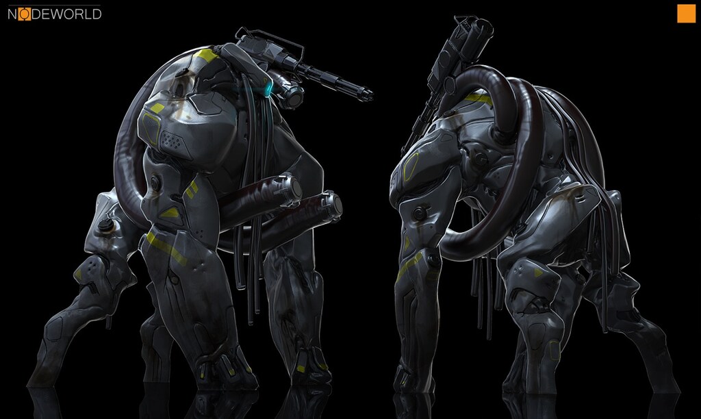 Nodeworld Bull: a personal art work.