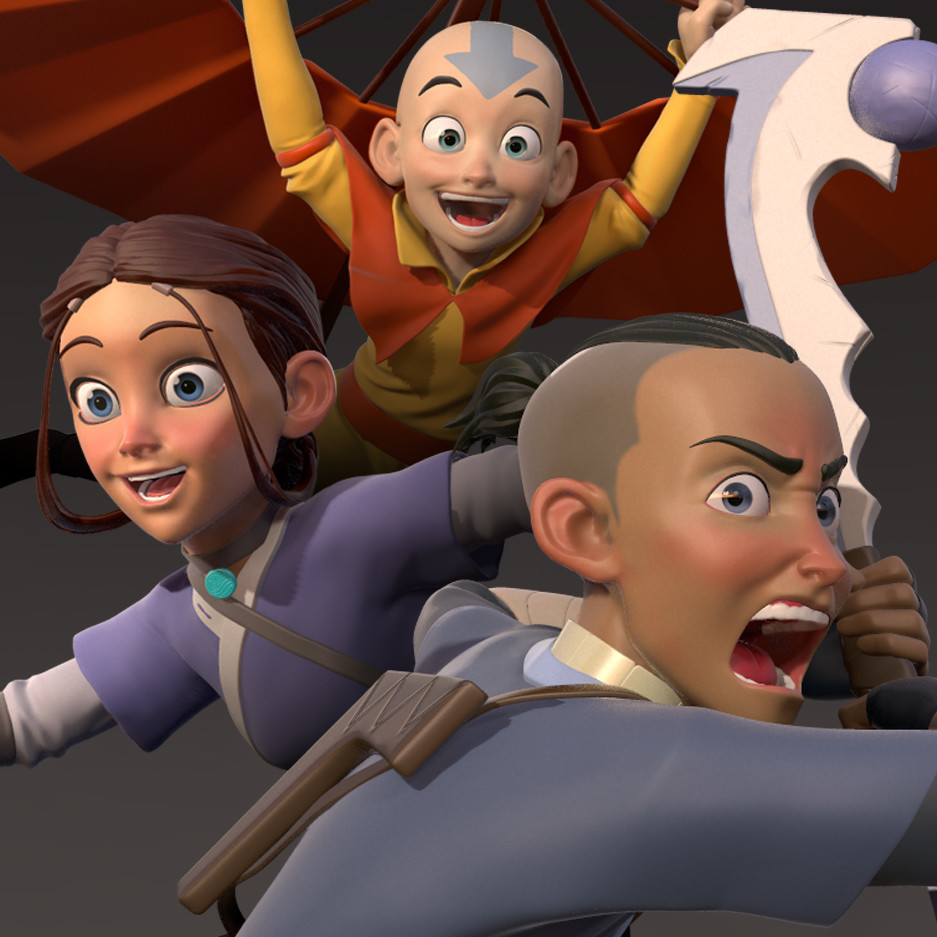 last airbender - group shots