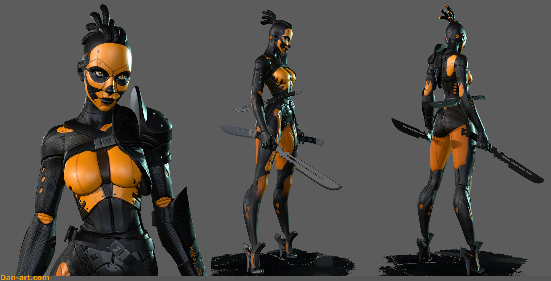 Cyberpunk 3d character