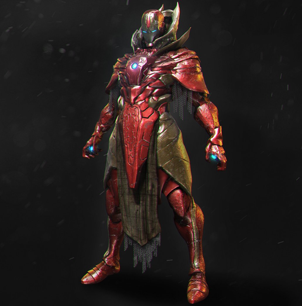 ArtStation Iron man knight , mars