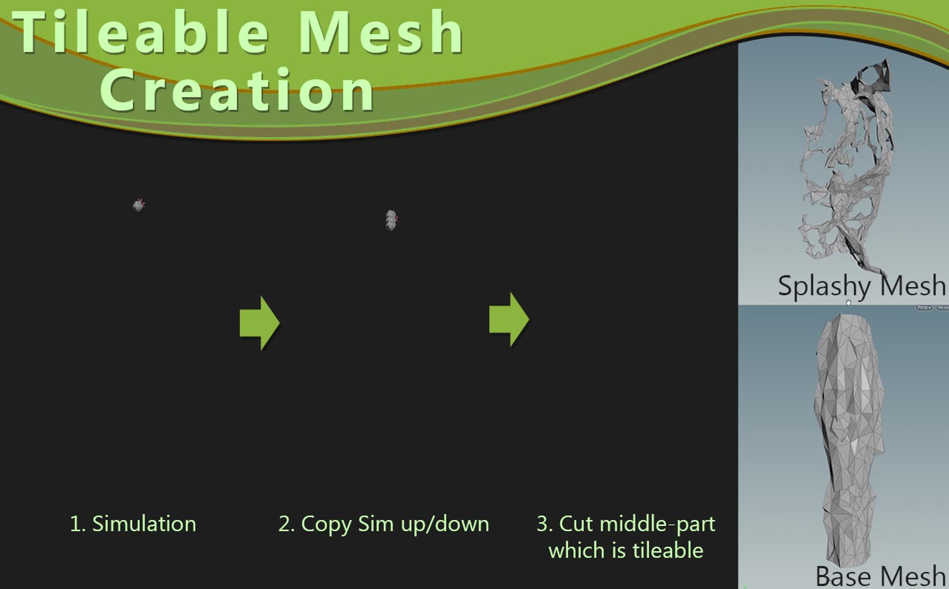 ArtStation - Tileable Liquid Mesh on Spline
