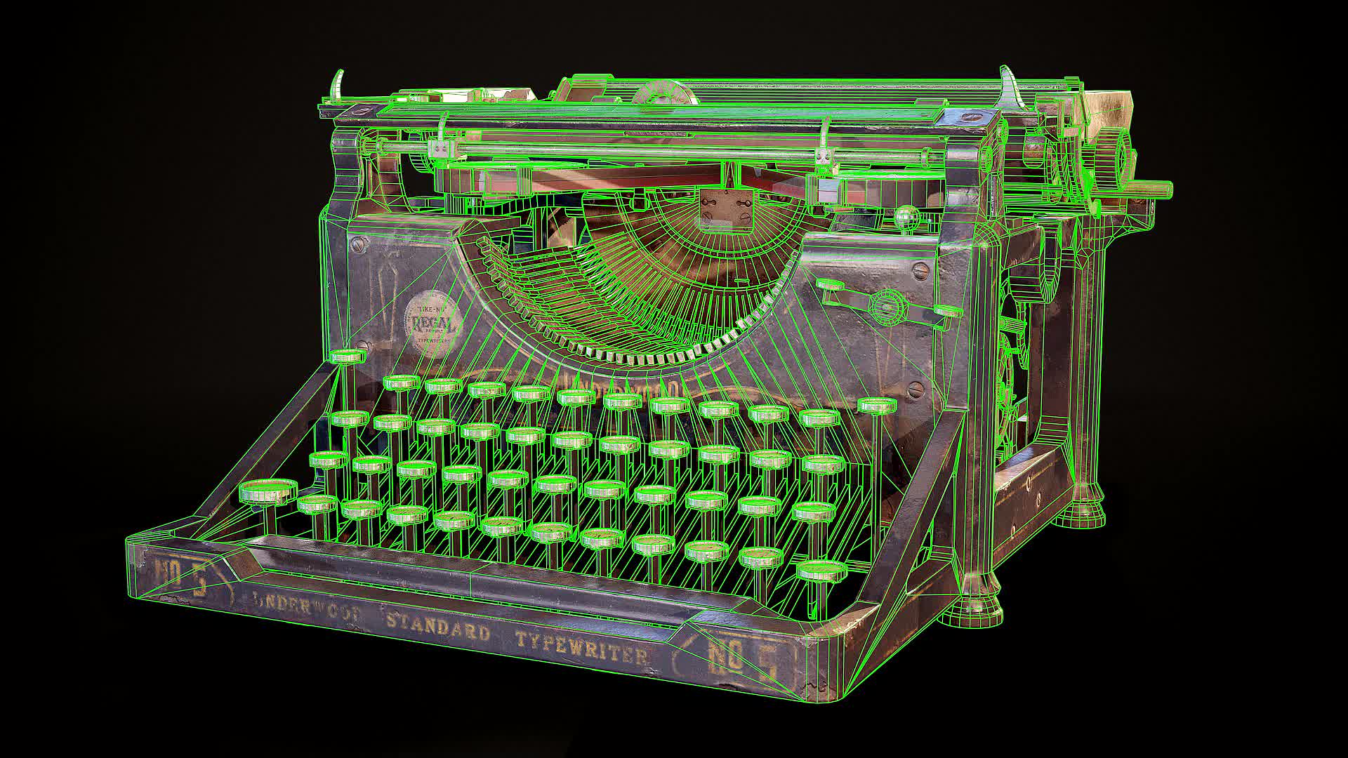 Dylan Abernethy - Antique Typewriter - How to Create Complex Props for  Games and Real-Time Rendering (Free Tutorial)