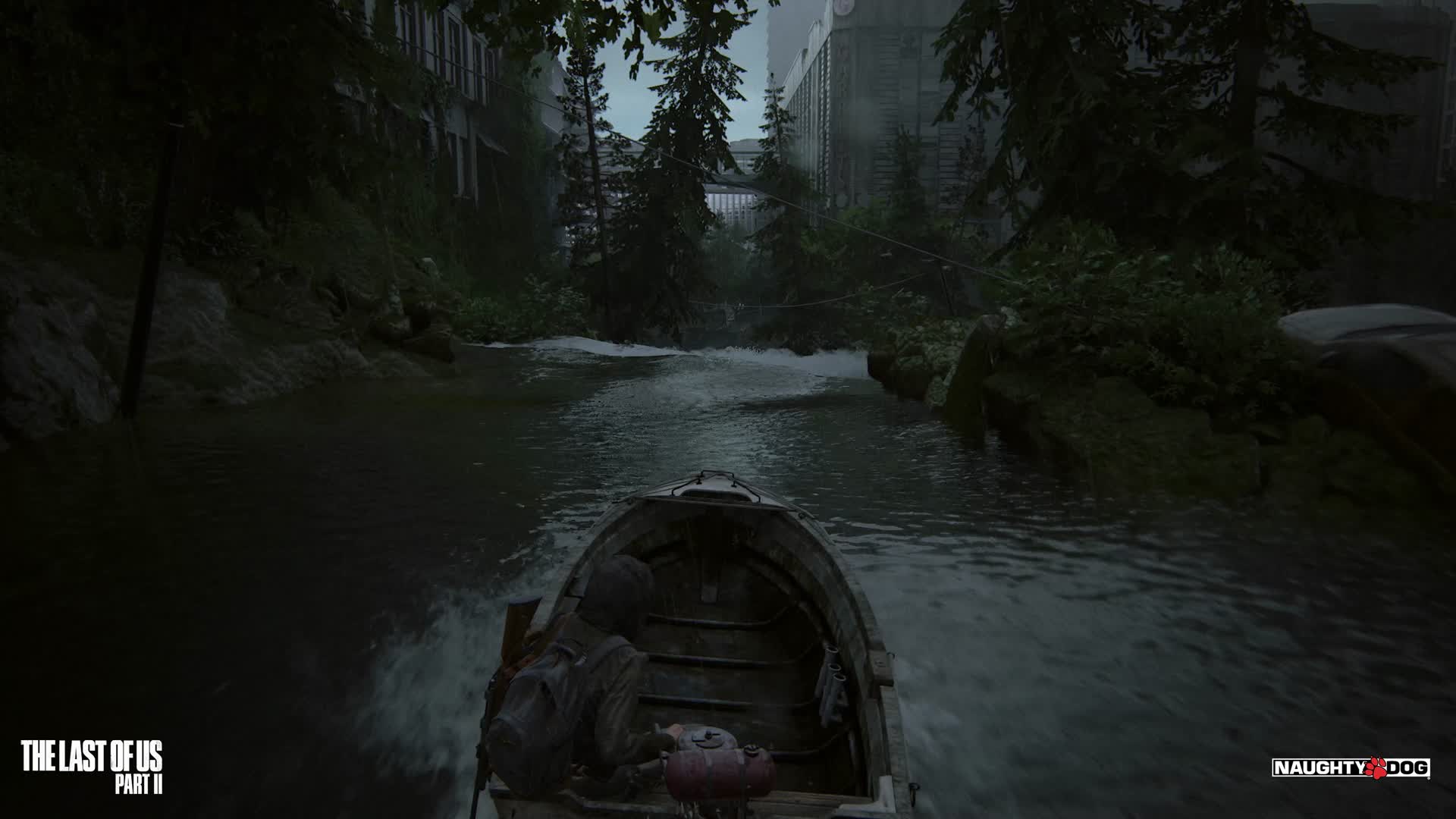 The Last of Us 2, artwork, car, waterfall