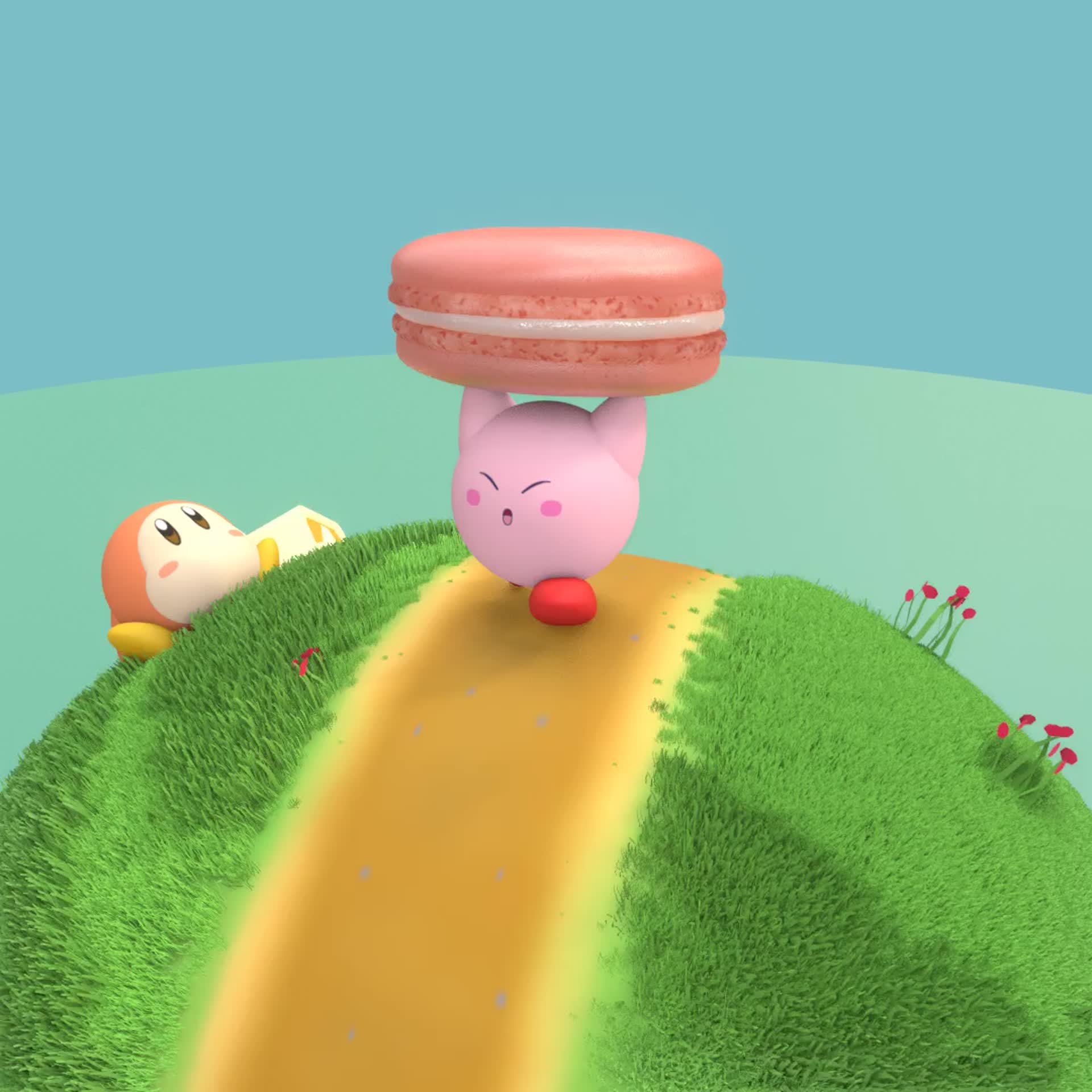 ArtStation - Sleepy Kirby (Gif)