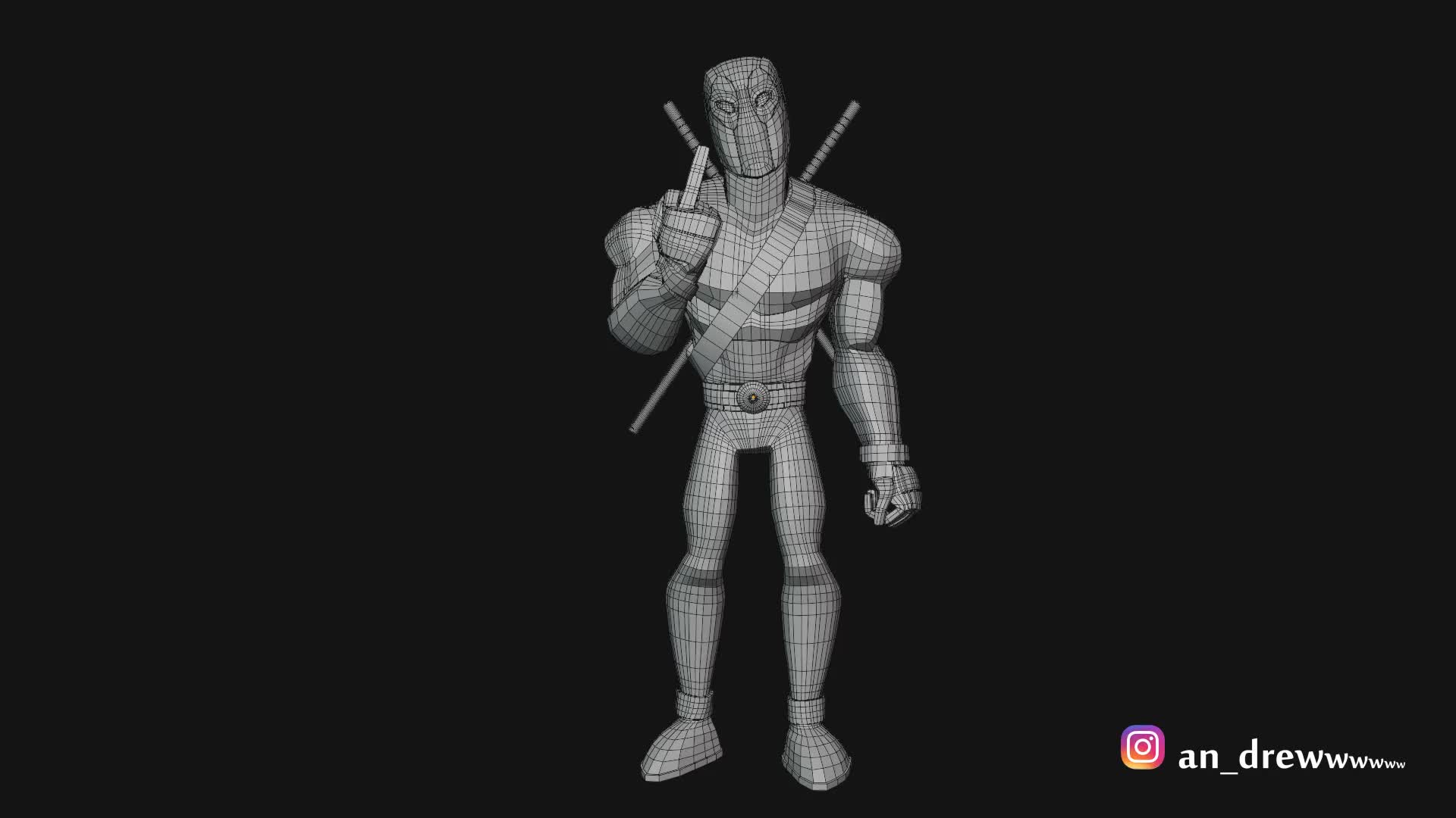 ArtStation - Deadpool + speed drawing vid