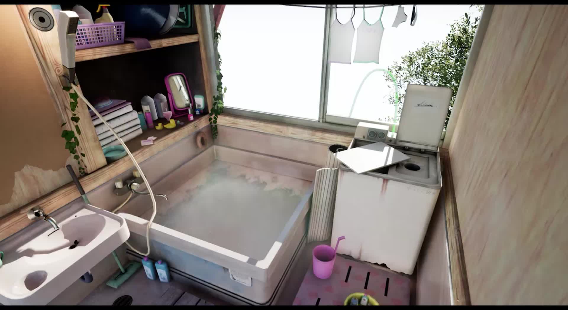 ArtStation - UE4 RTX - お風呂場 MUK Bathroom