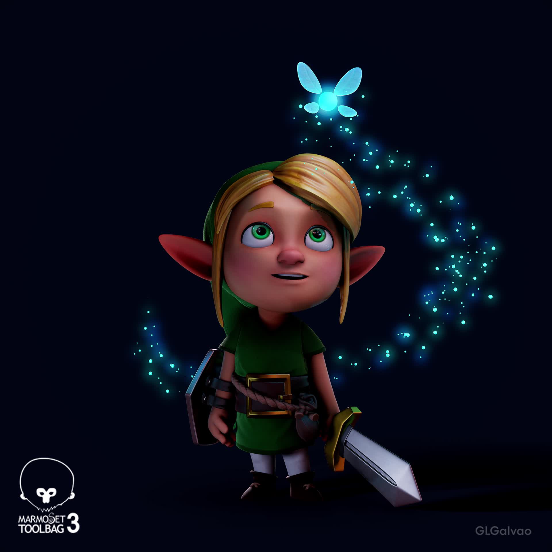 My updated version of Zelda: Link's Awakening : r/ZBrush