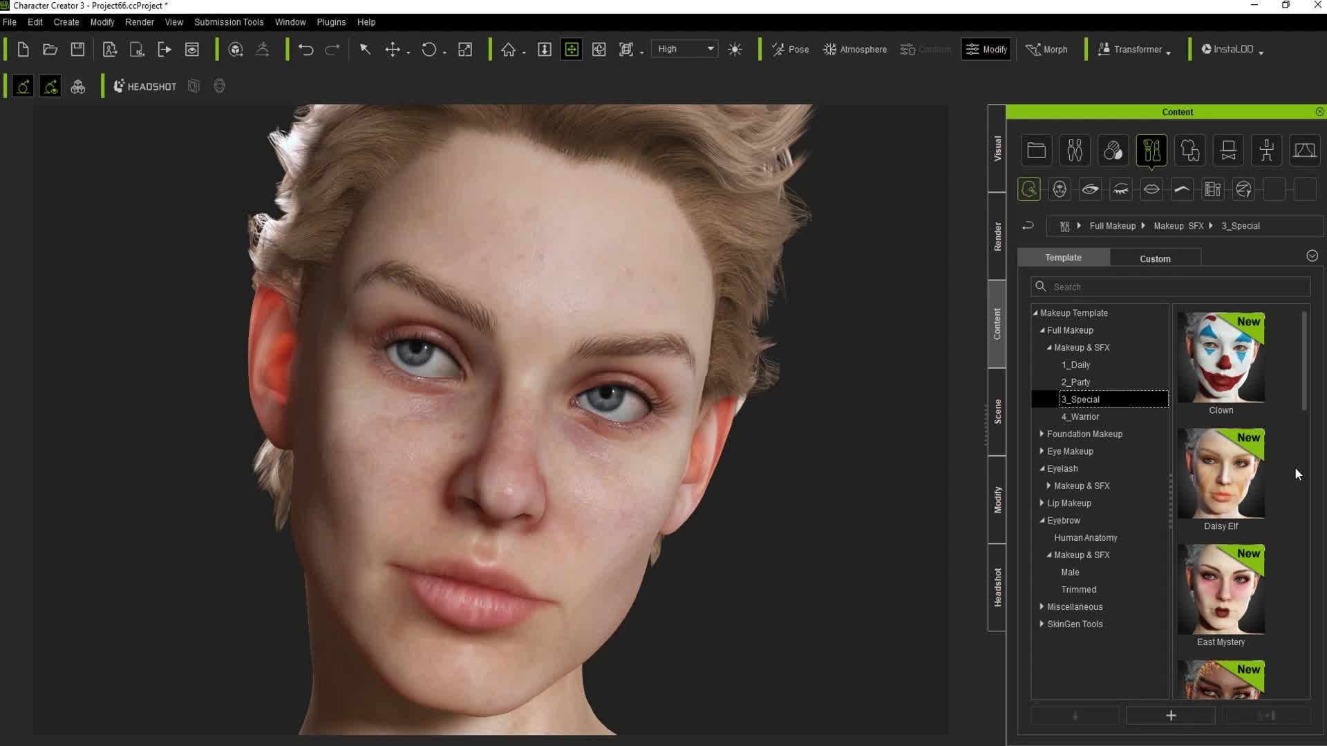 Makeup & SFX - Character Creator Digital Human Essential