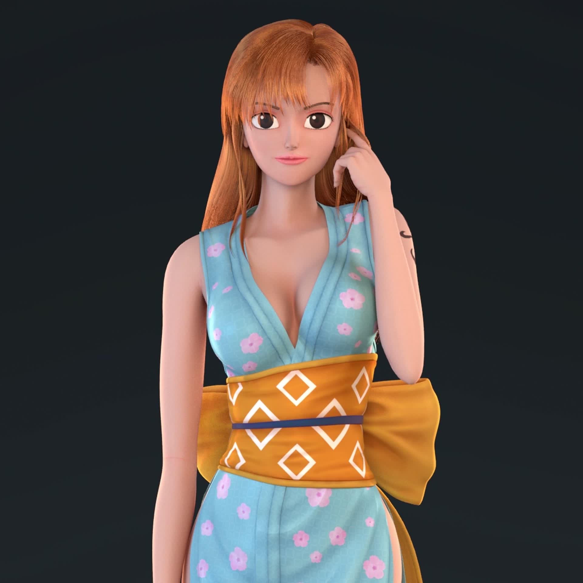 ArtStation - Nami - One Piece animated wallpaper