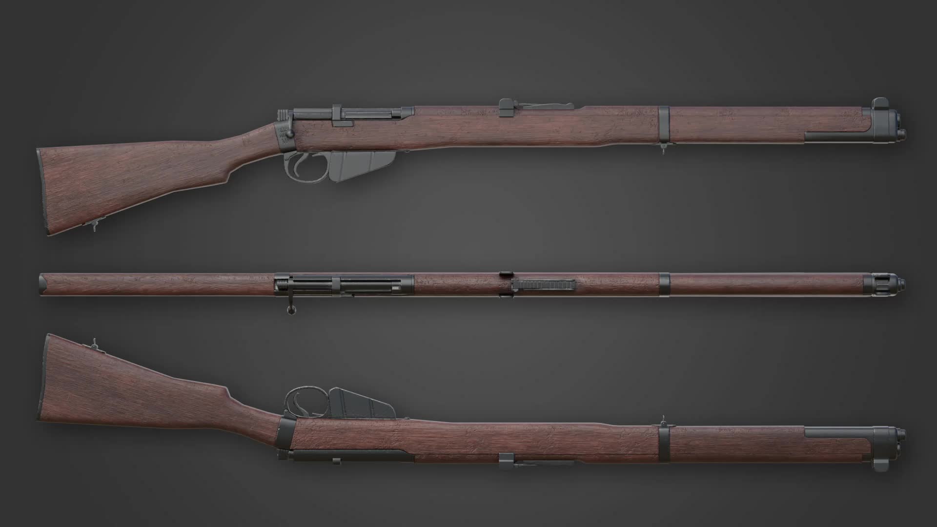 ArtStation - Lee Enfield Rifle