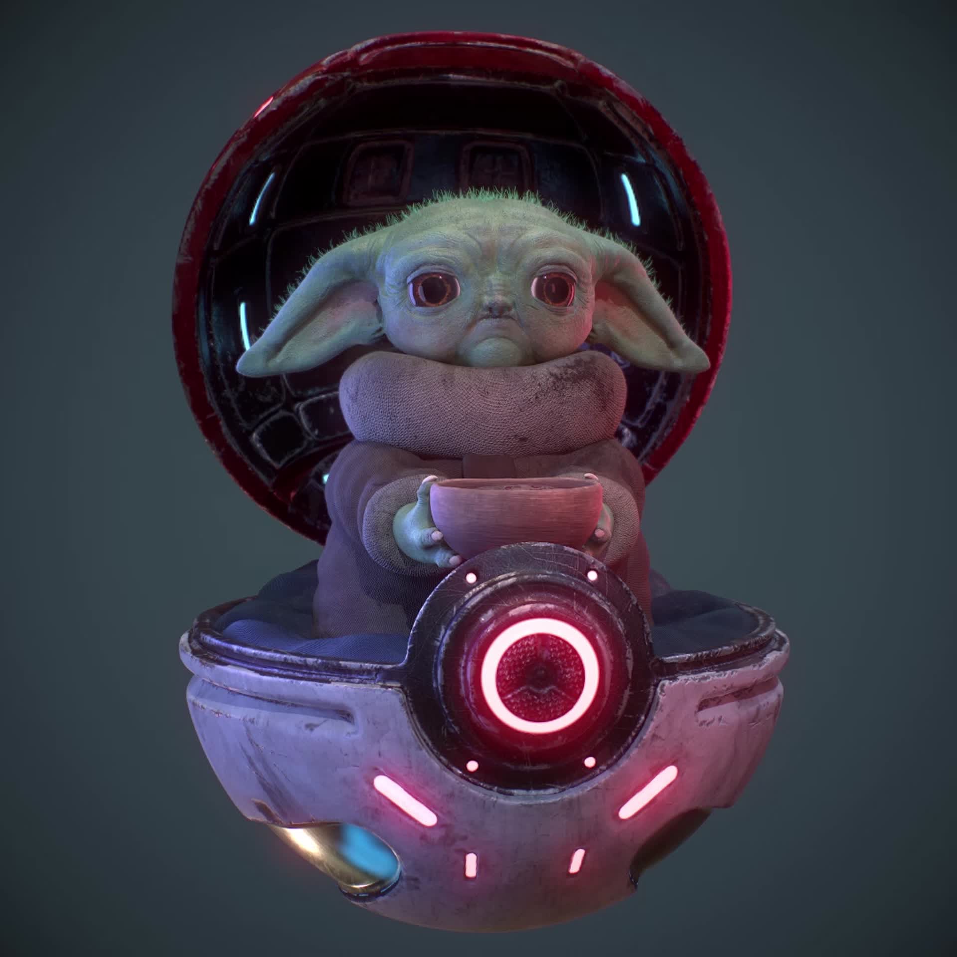 ArtStation - Baby Yoda Day