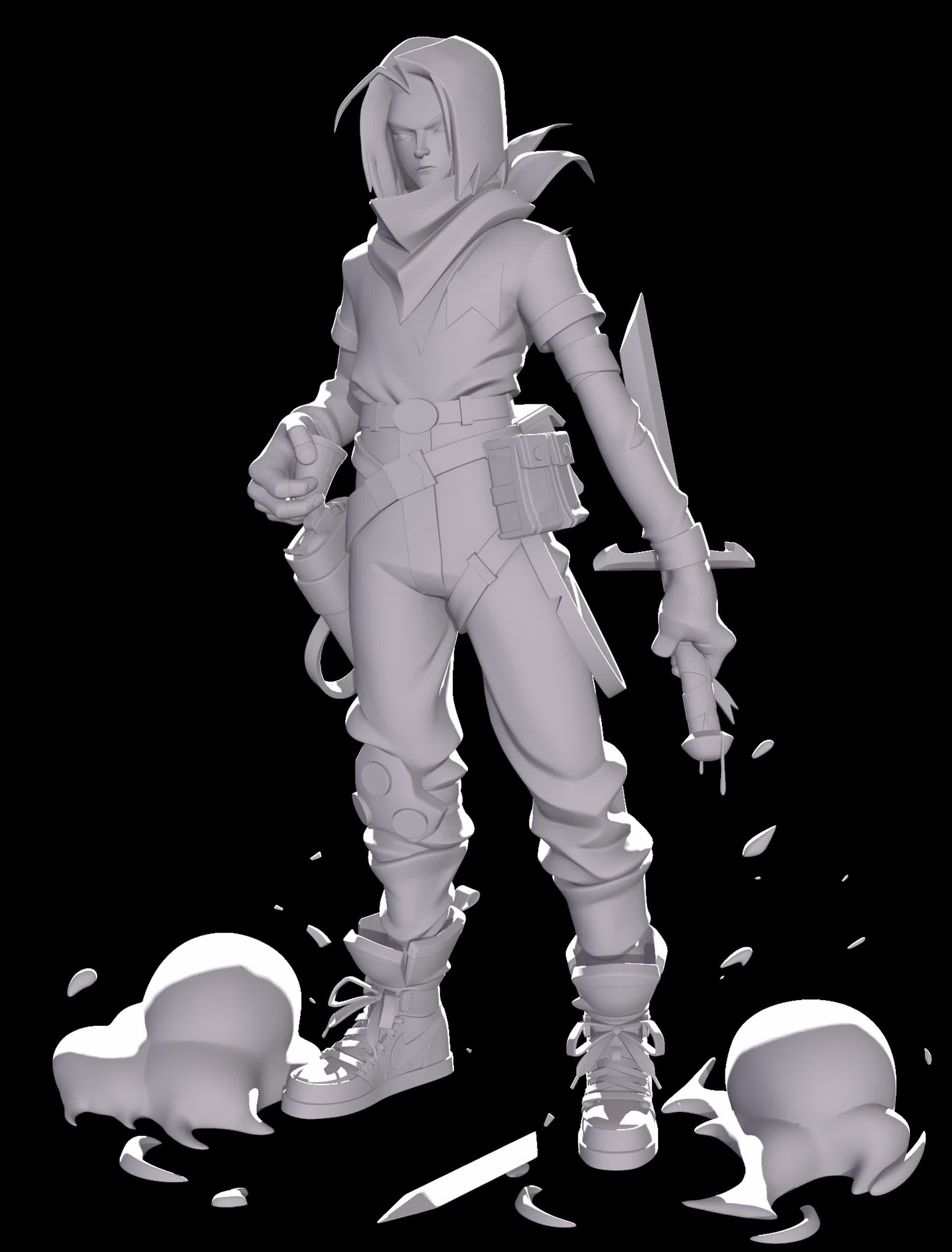 Illaoi 3D Model woman holding ball 3D model 3D printable