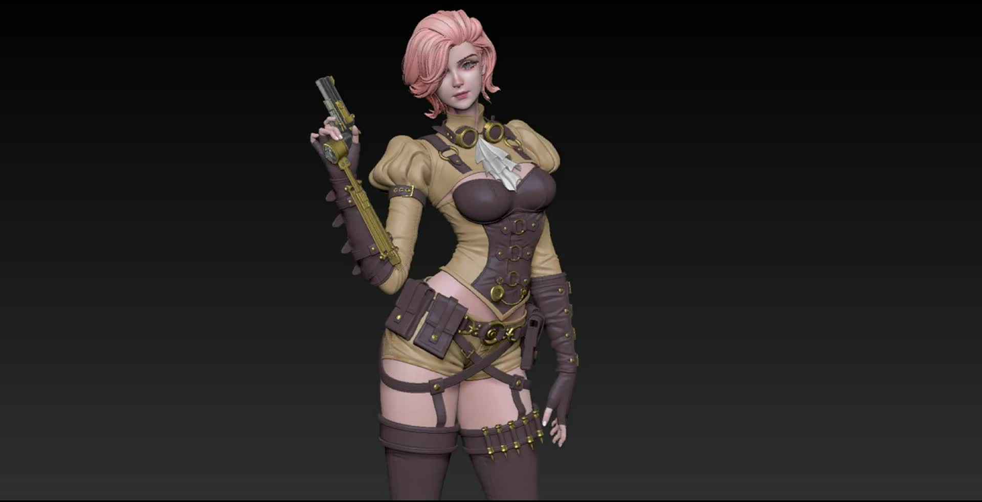 ArtStation - Steam Gate, TRPG game character, nixell cho  Steampunk  characters, Steampunk illustration, Game character