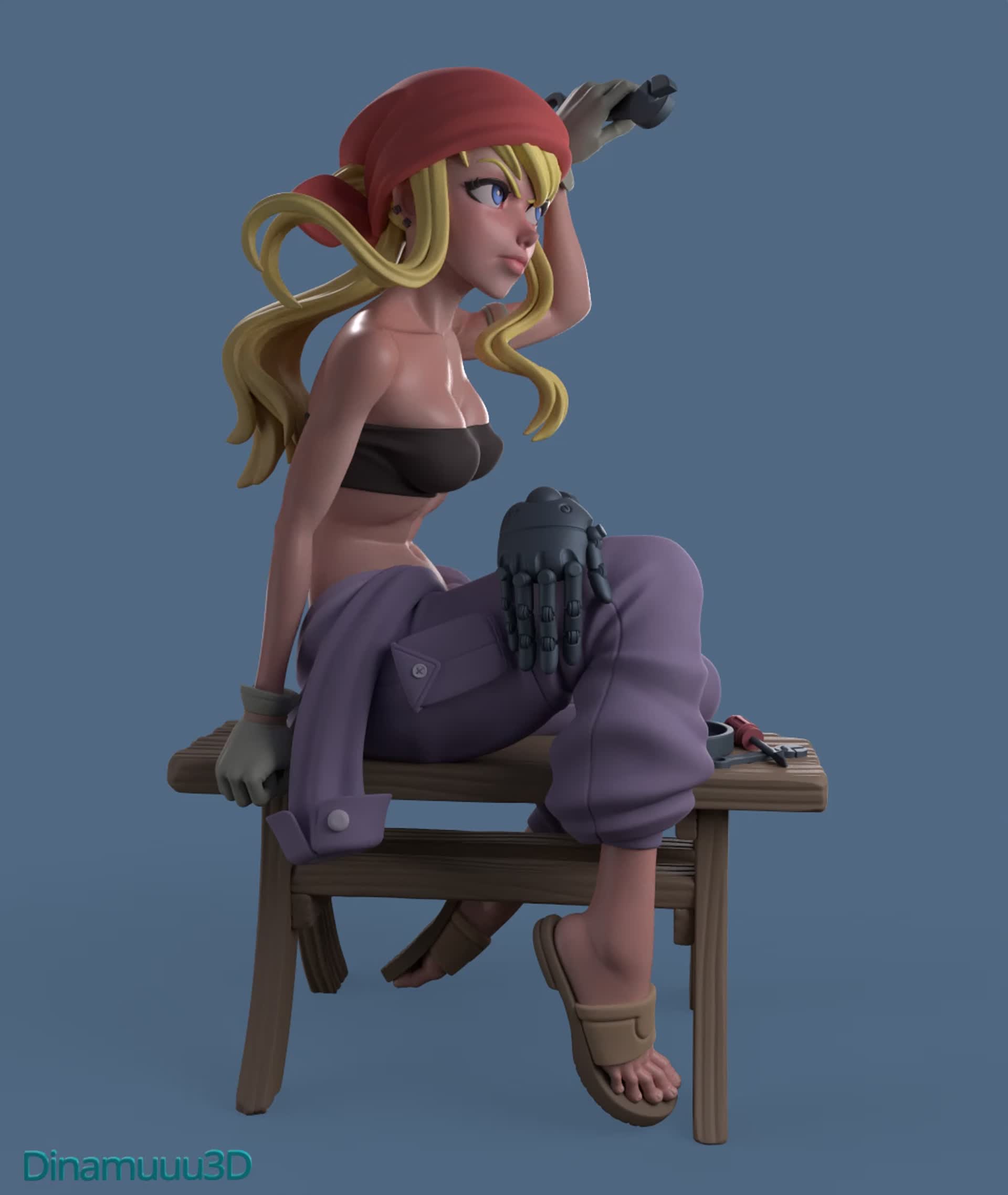 ArtStation - Winry Rockbell Sculpt 3D Print Model STL