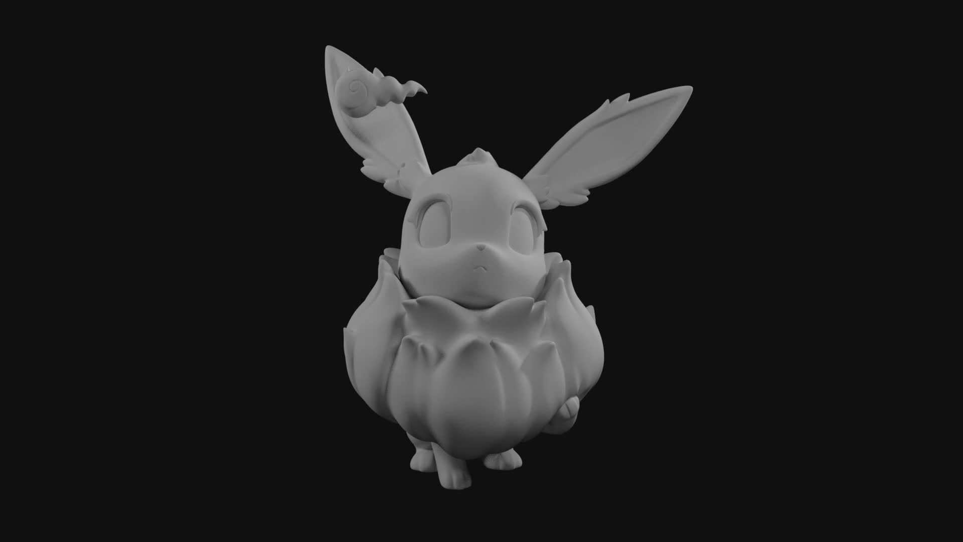 ArtStation - 3D Zbrush Pokemon Eevee modeling