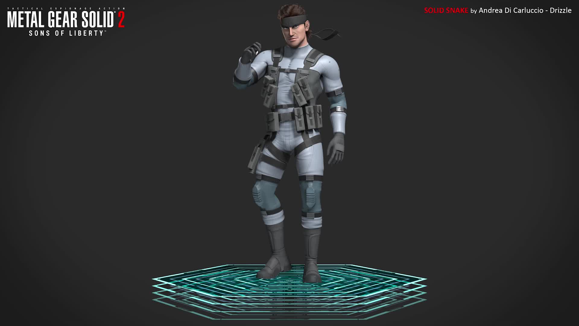 ArtStation - Kept you waiting, huh? Solid snake Fanart from Metal