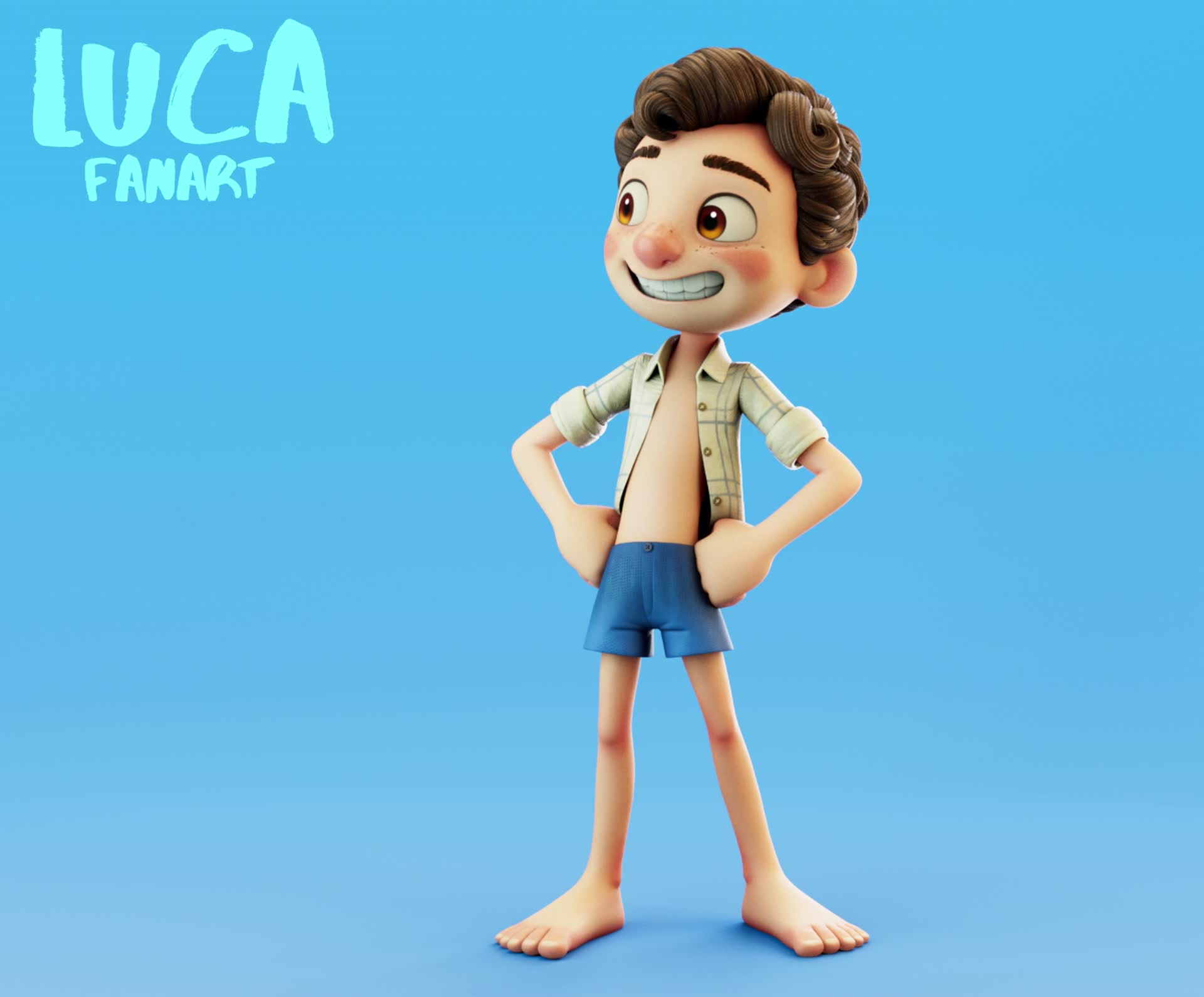 Luca Paguro - Disney Pixar - Buy Royalty Free 3D model by BurrowToTheMoon  (@BurrowToTheMoon) [f654025]