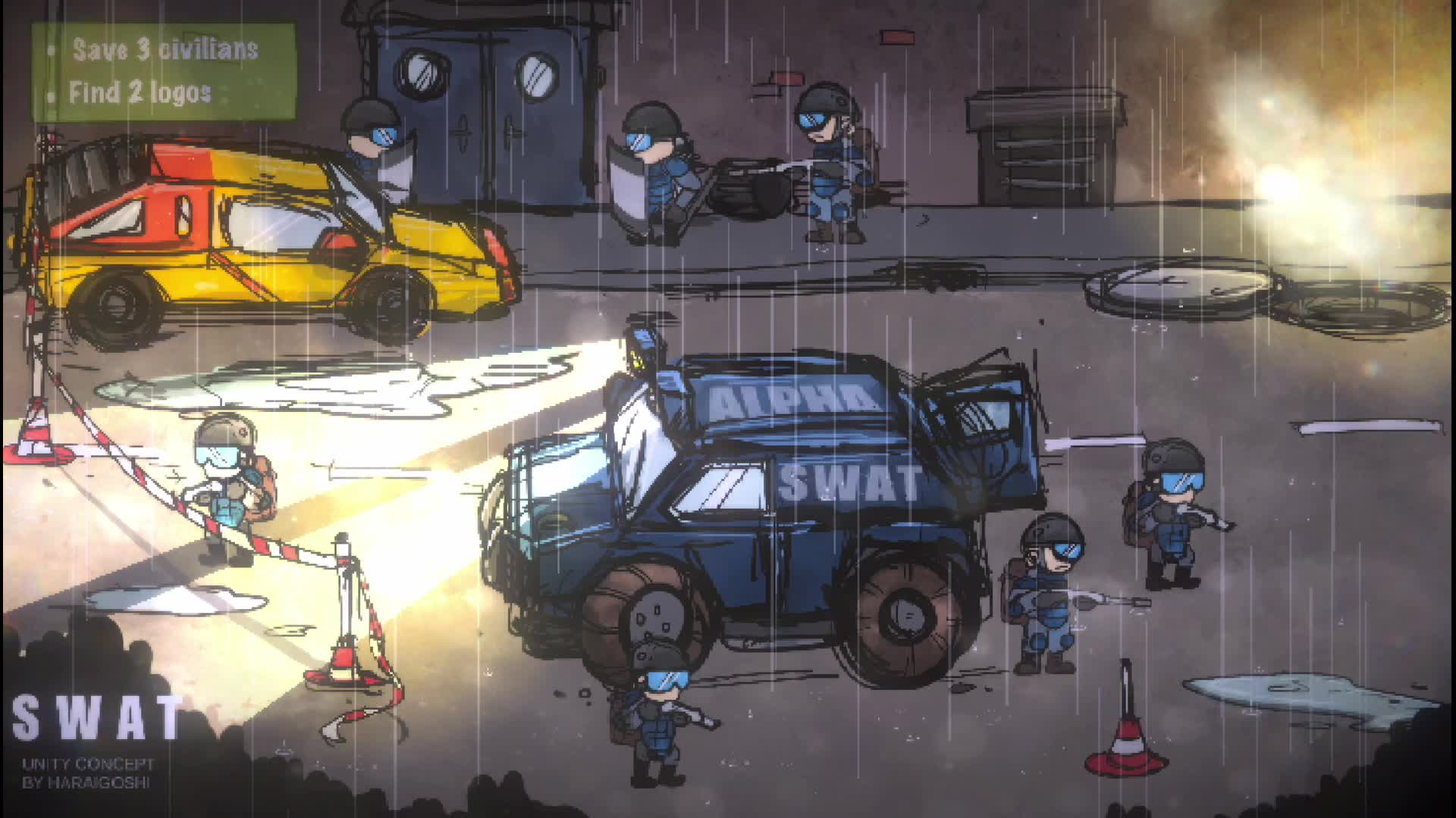 Nathan van der Stoep - 2D SWAT game concept