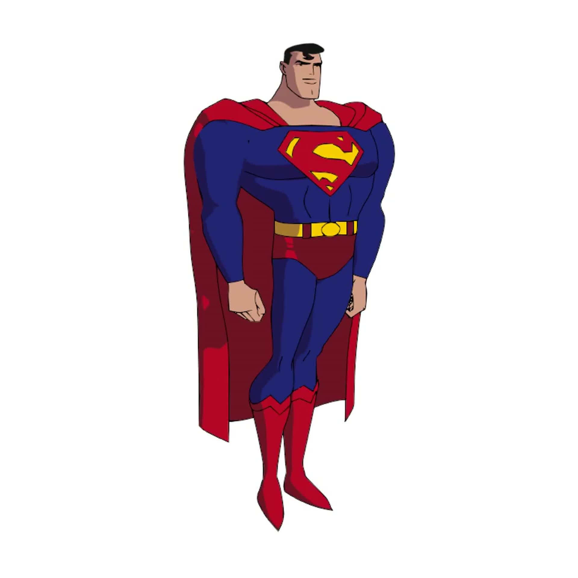 ArtStation - 3D Justice League Animated Series: Superman