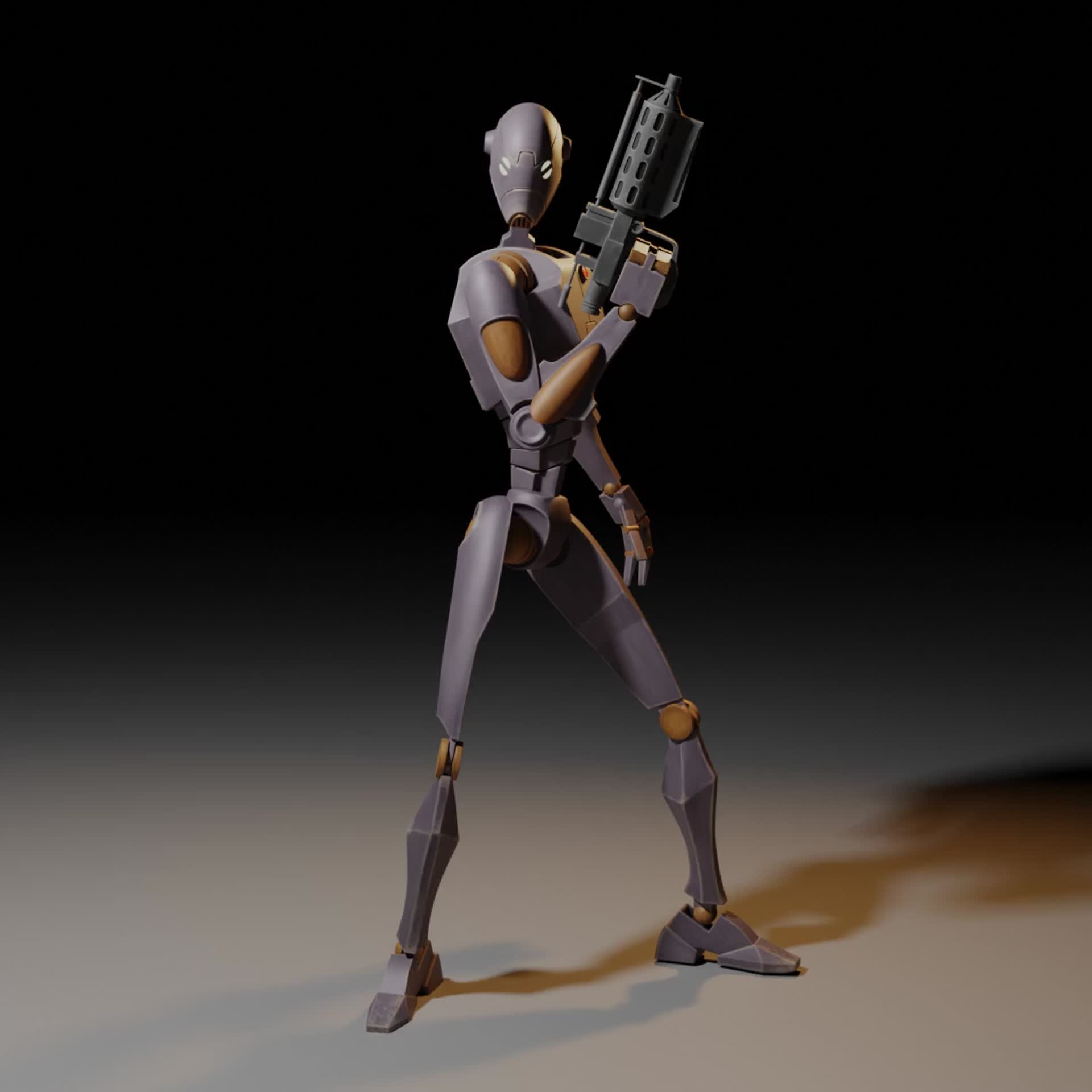 ArtStation - B1 Battle Droid Character Mesh