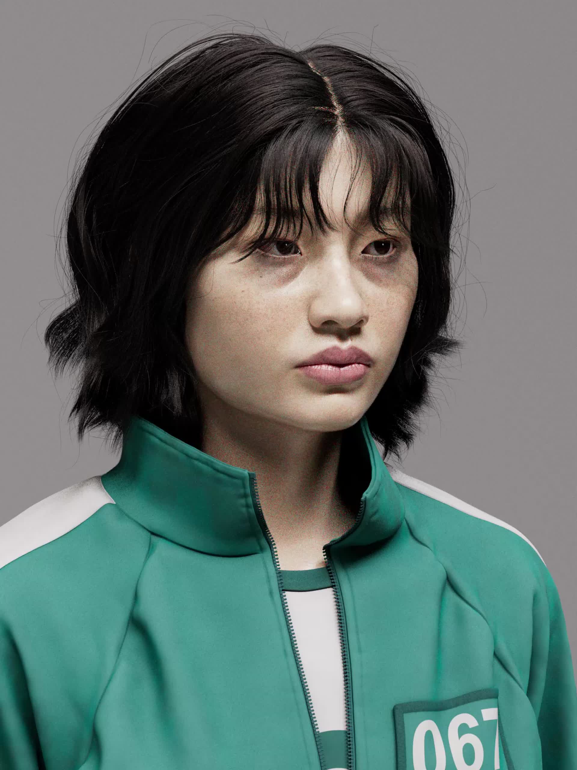 ArtStation - HoYeon Jung as Kang Sae-byeok Squid Game