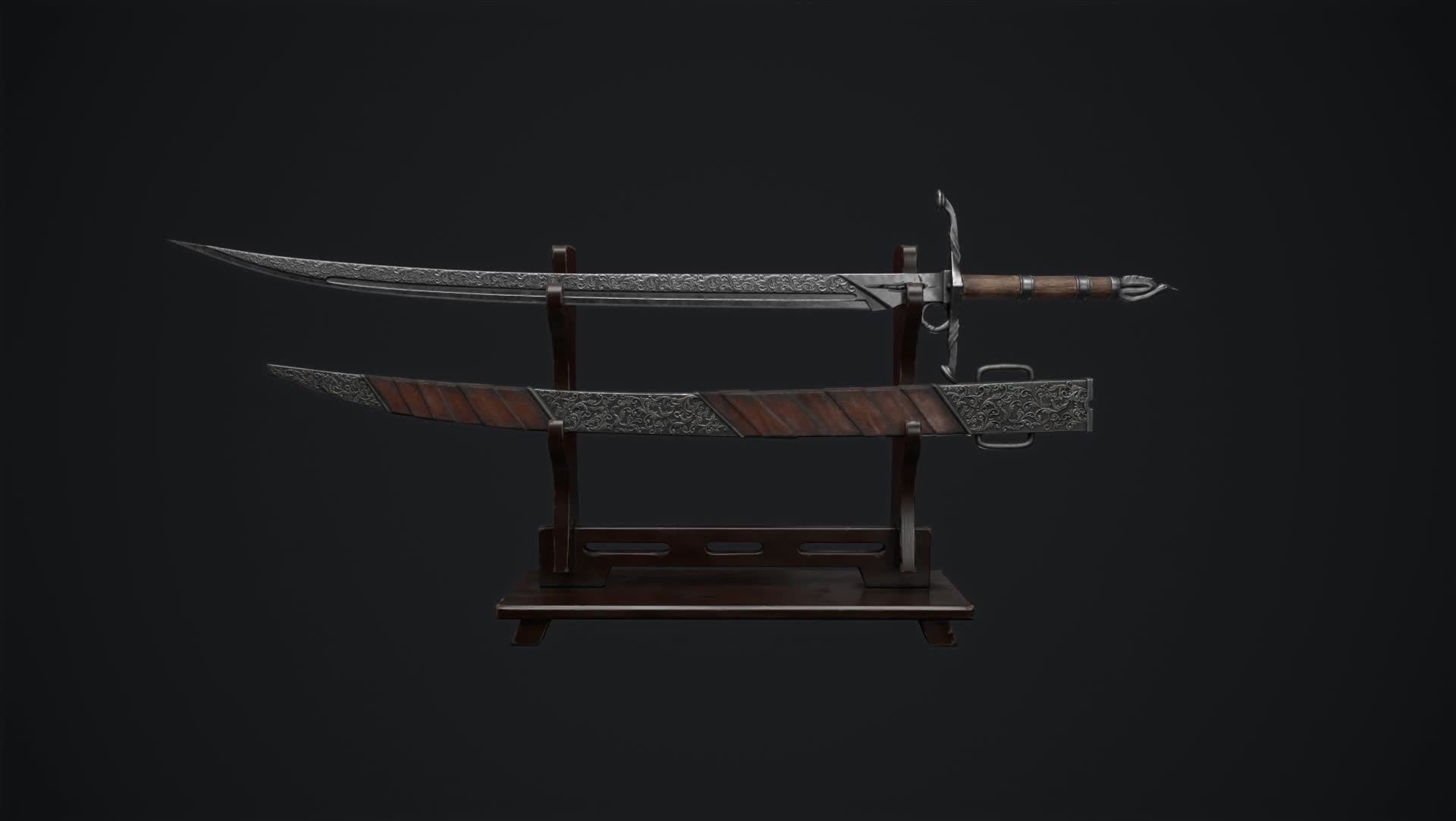 ArtStation - Vector Design Of Interlocked Medieval Swords