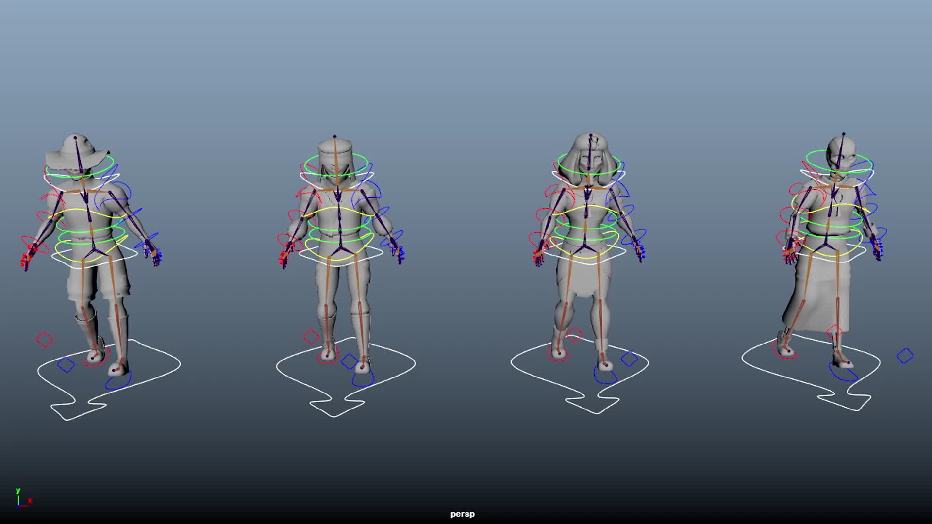 Ankhtombed Game Character Rig ArtStation