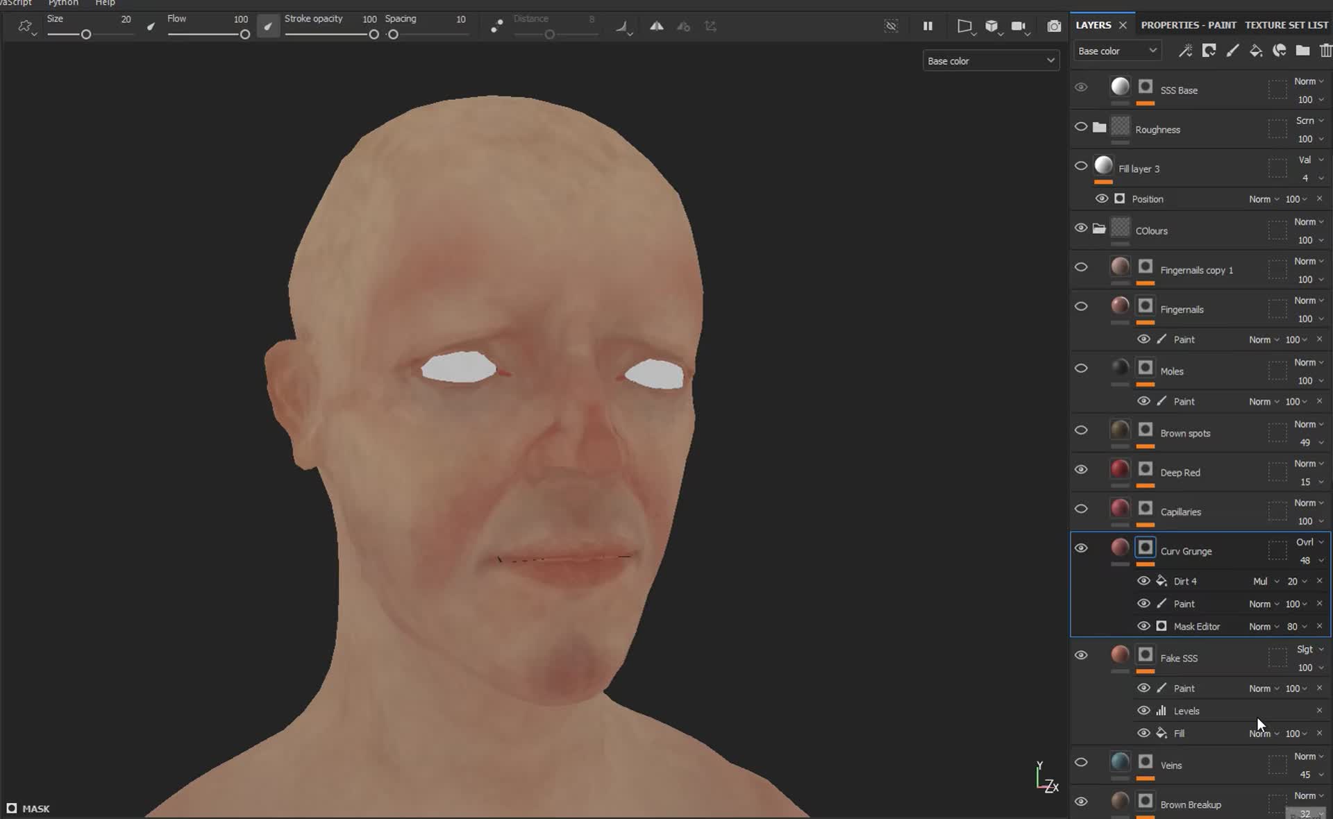 Creating a Realistic Head in Blender - part 03 