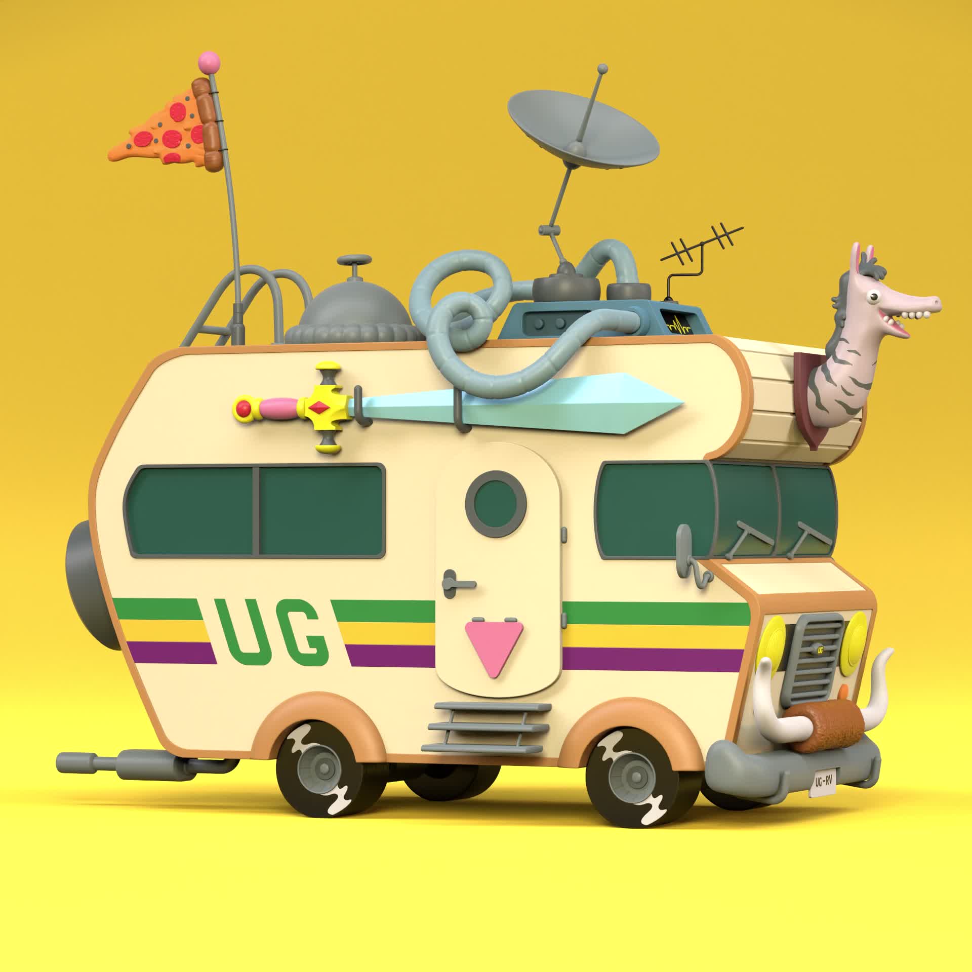 ArtStation - The Uncle Grandpa RV