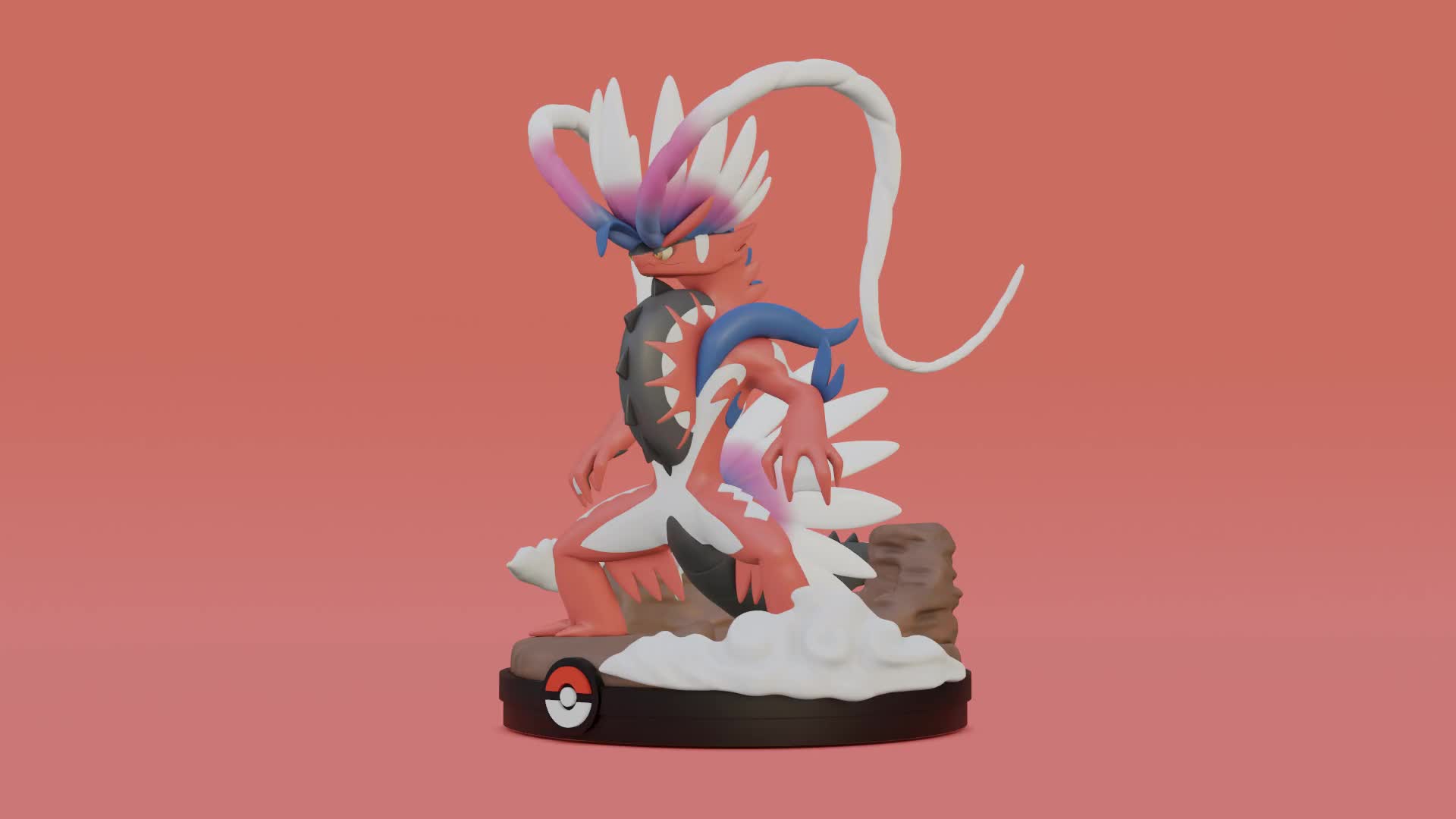 STL file Koraidon Pokemon Scarlet and Violet 3D Printable Statue  🐉・Template to download and 3D print・Cults