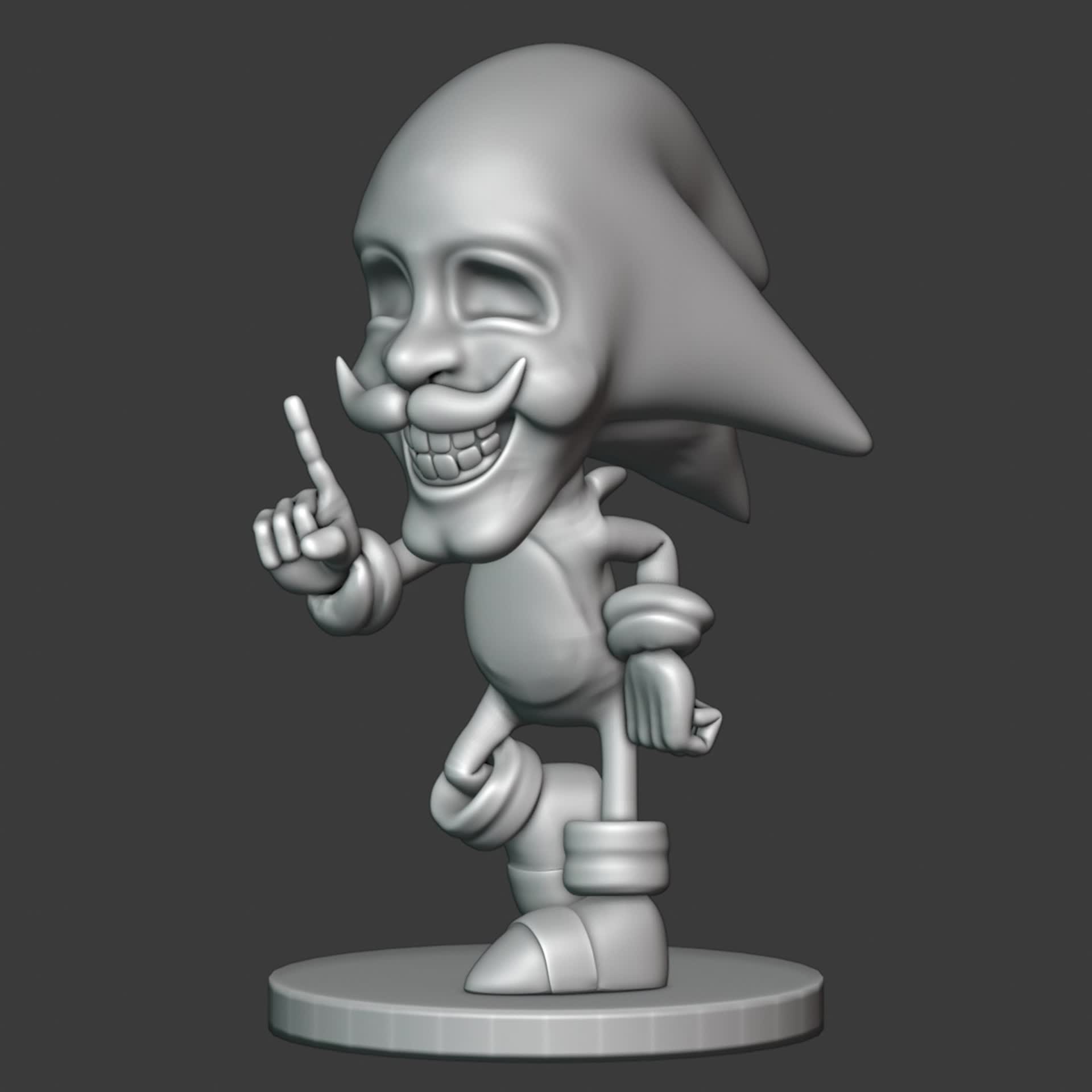 Majin Sonic - Download Free 3D model by mihailzamsha (@mihailzamsha)  [5e4616b]