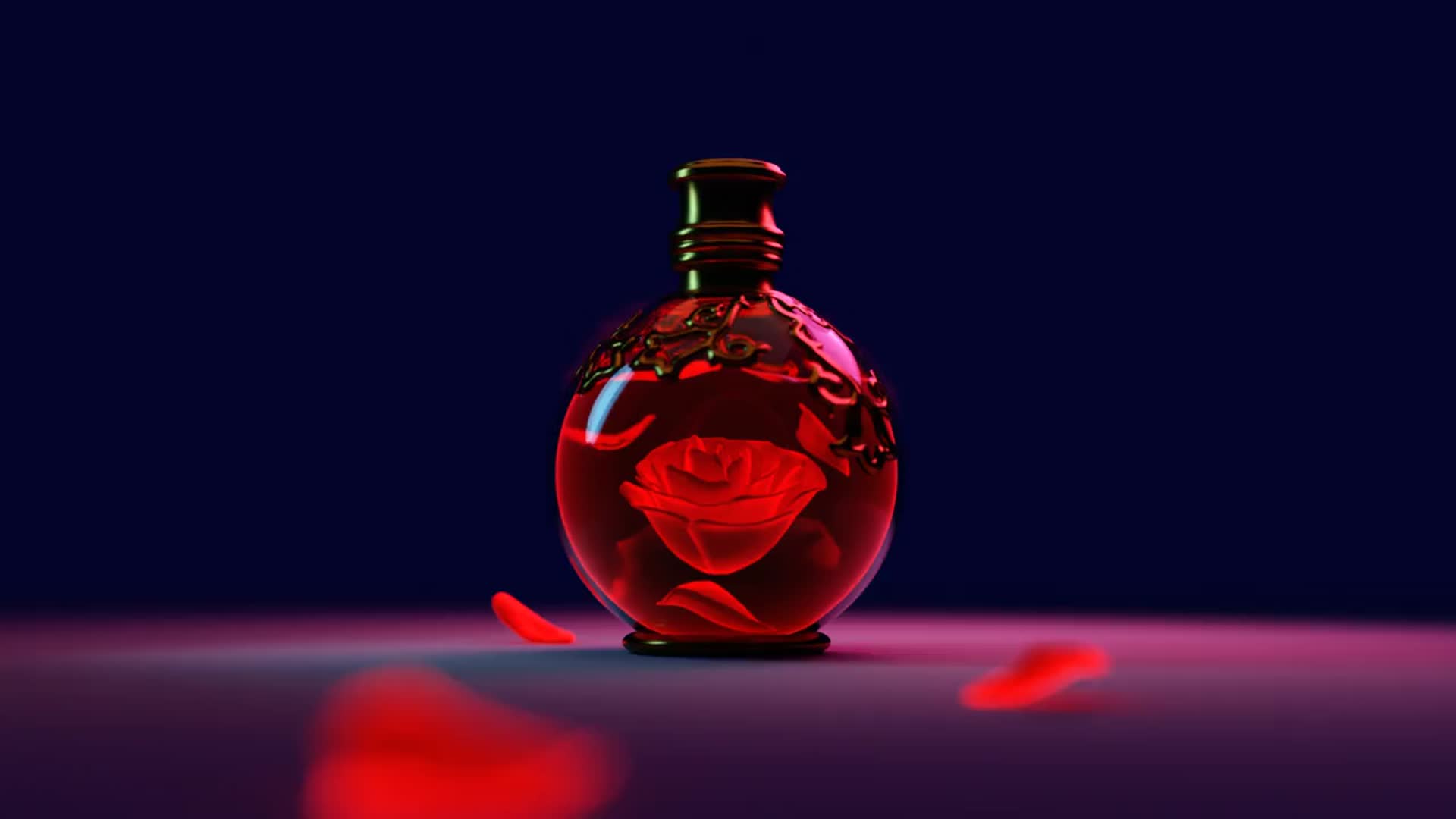 ArtStation - Éclat Rose: Collection of Pink Perfume Bottles