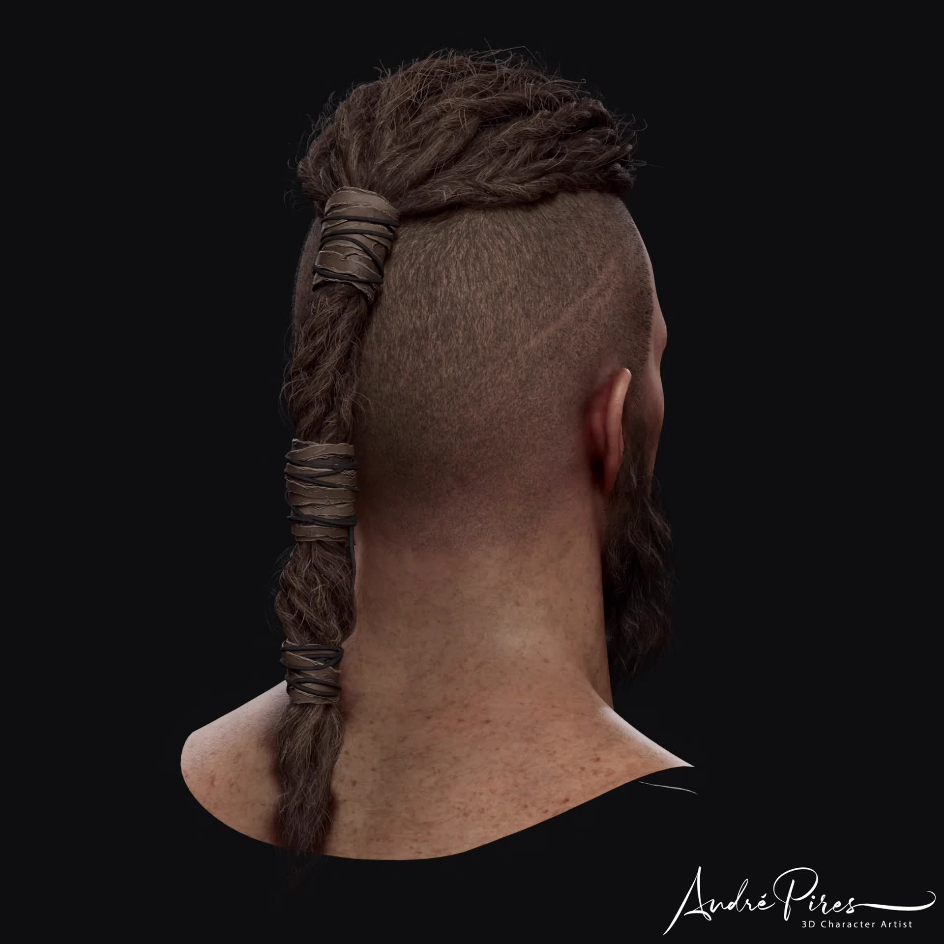 ArtStation - Female Braided Hair viking style