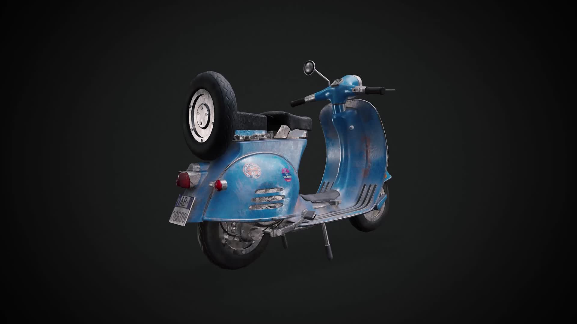 ArtStation Old Vespa scooter