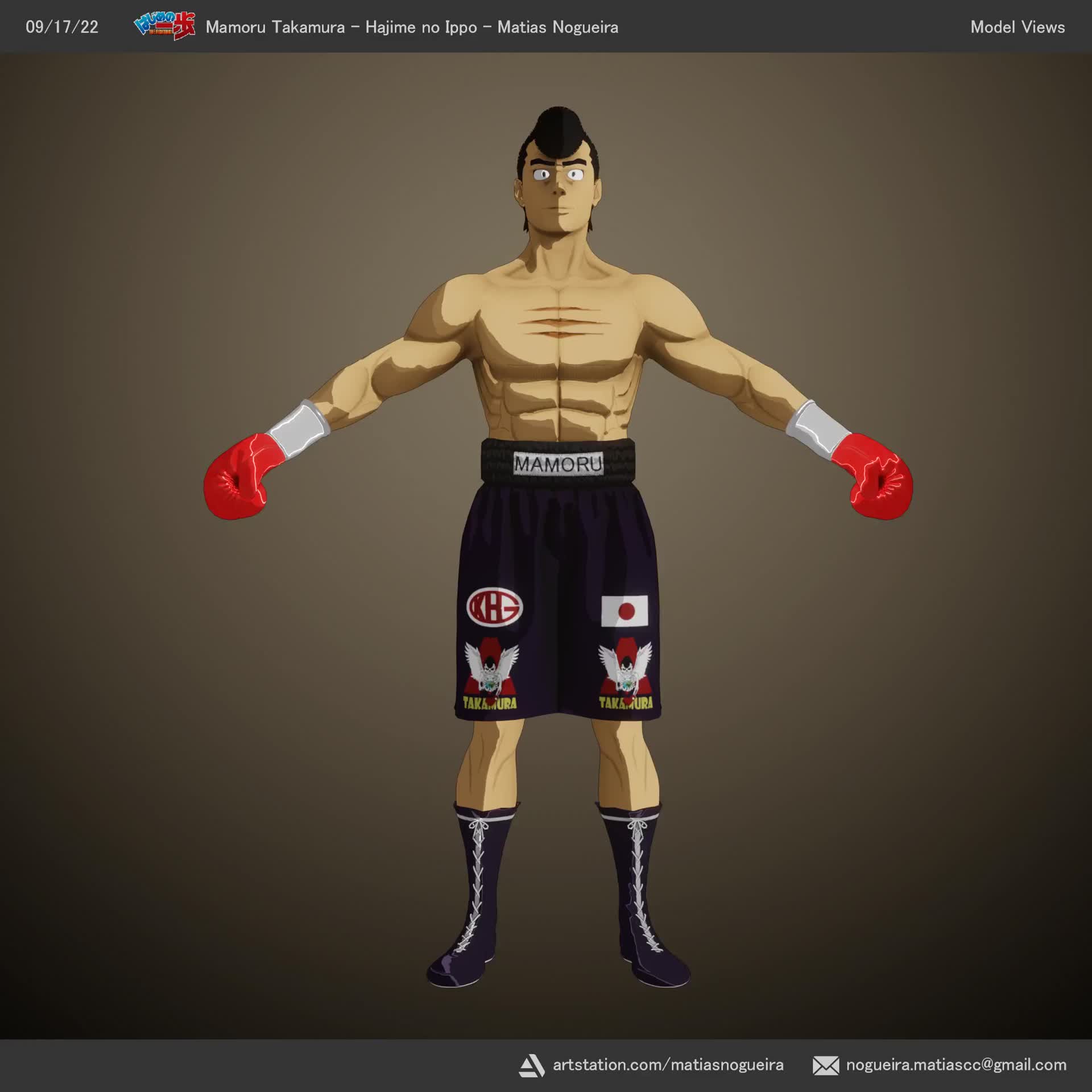 Hajime no Ippo figure 3D model 3D printable