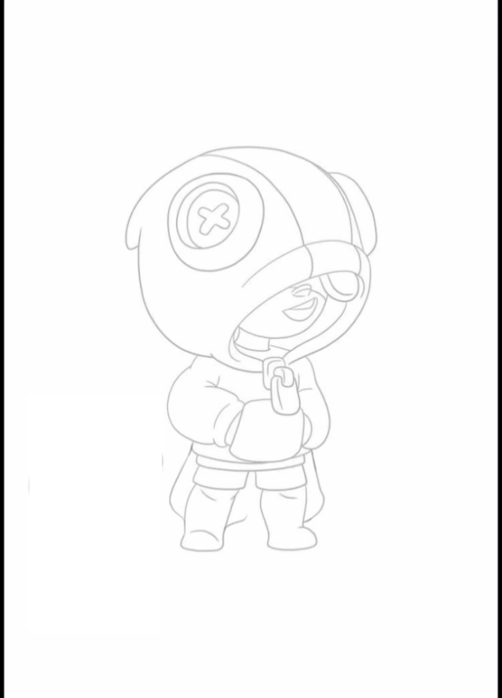 How to Draw Leon, Brawl Stars