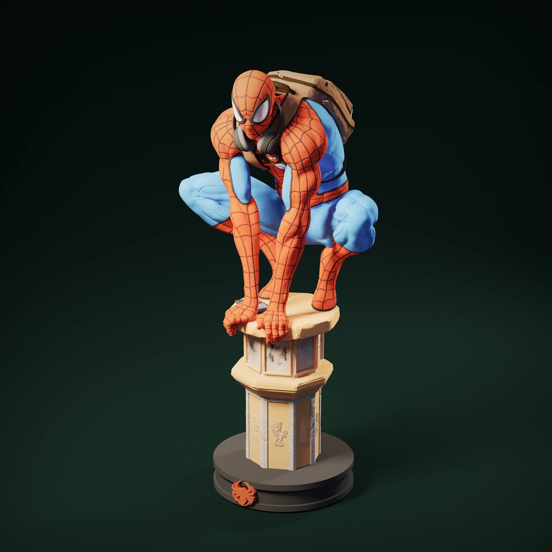 Homem Aranha Classico 15 Cm Mafex 075 The Amazing Spider-man