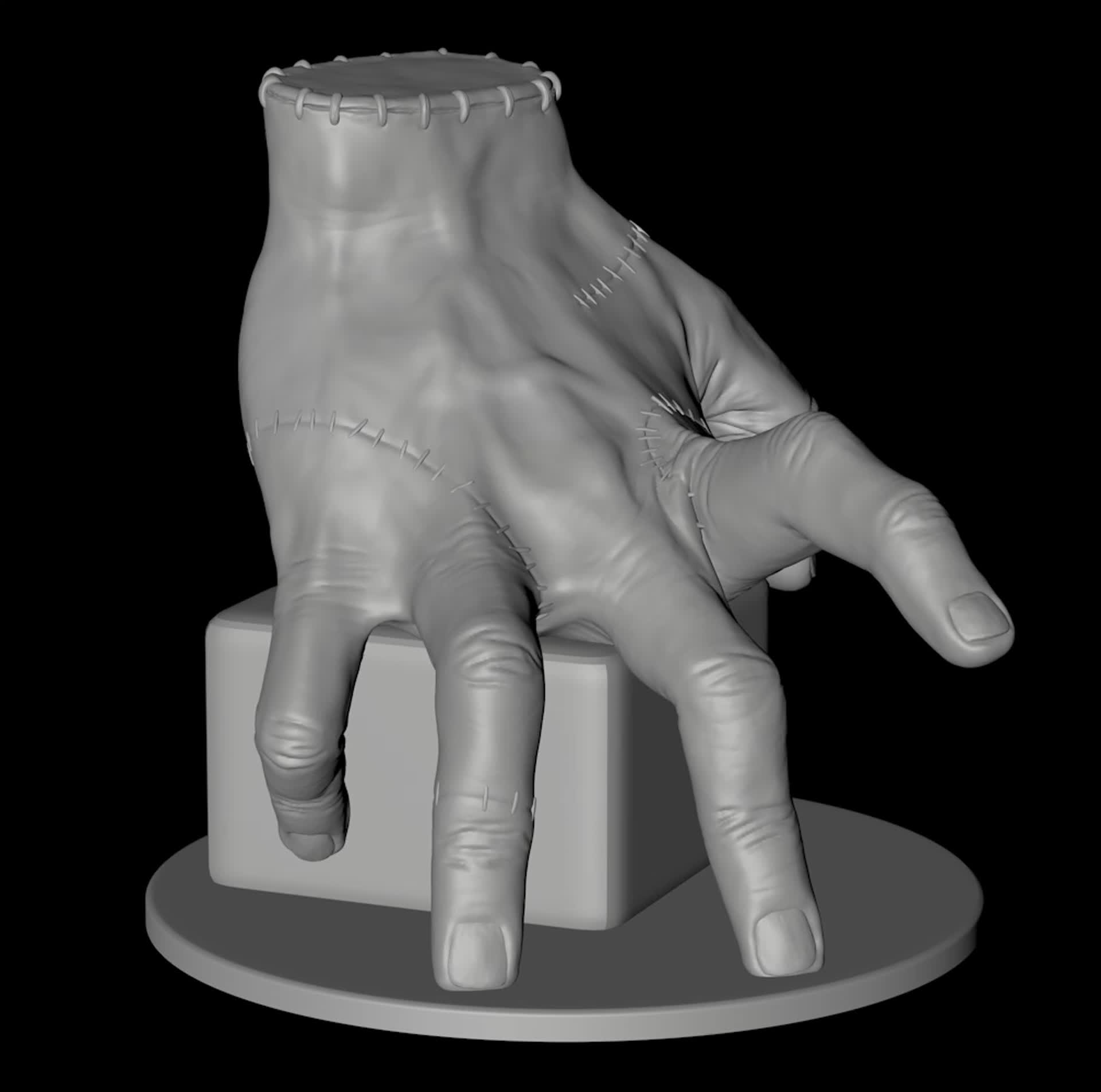 ArtStation - Thing Hand Addams family pen holder 3D printable model