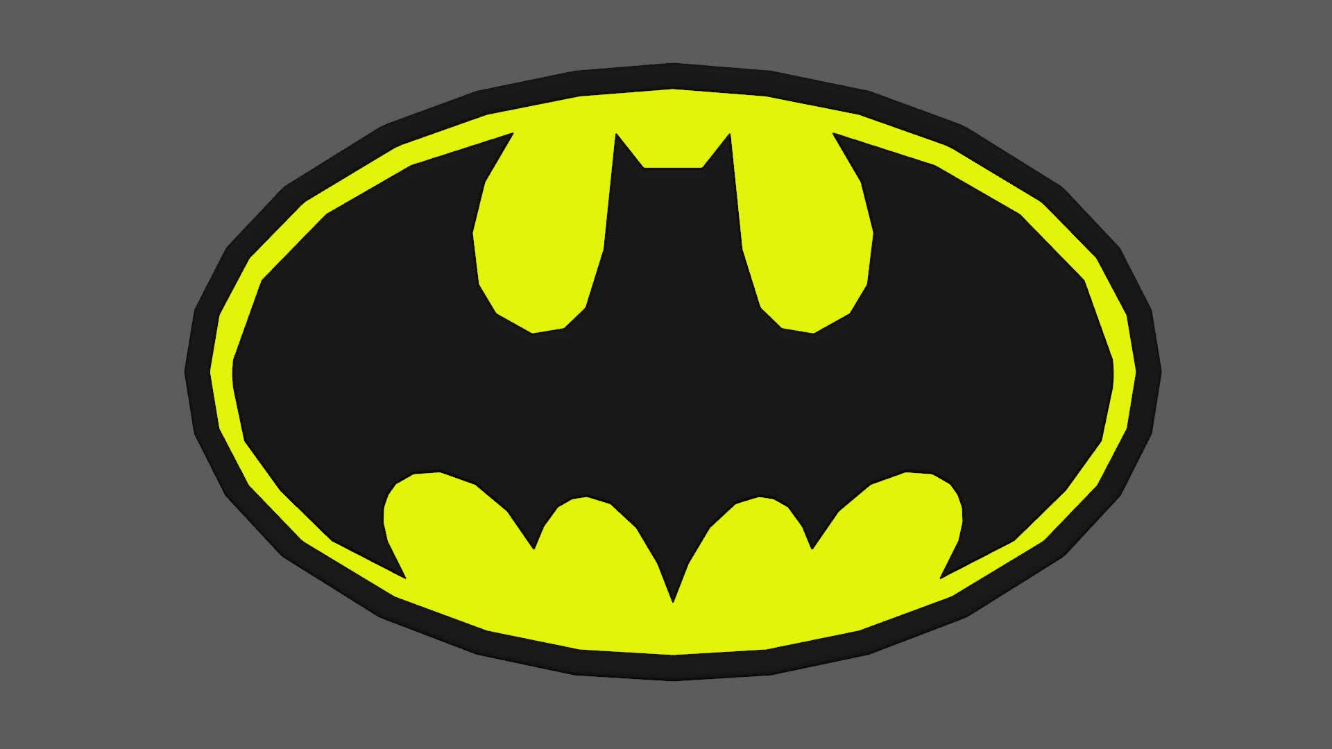 Batman Logo Black And Yellow Wallpaper