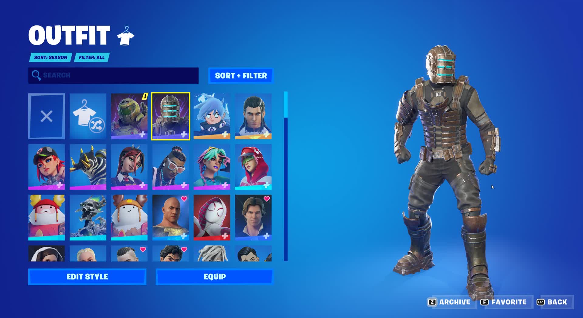 Isaac Clarke Joins the Gaming Legends Series in Fortnite!