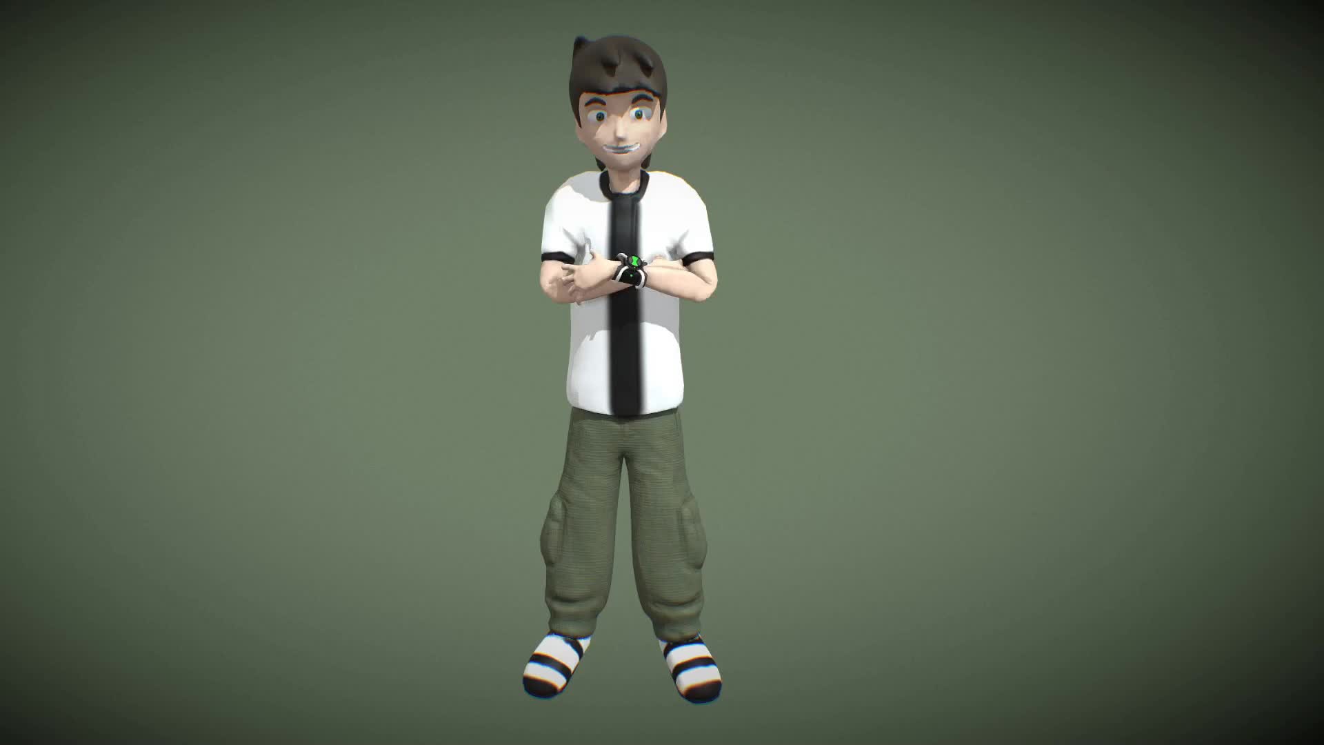 3D model BEN 10 Omnitrix VR / AR / low-poly