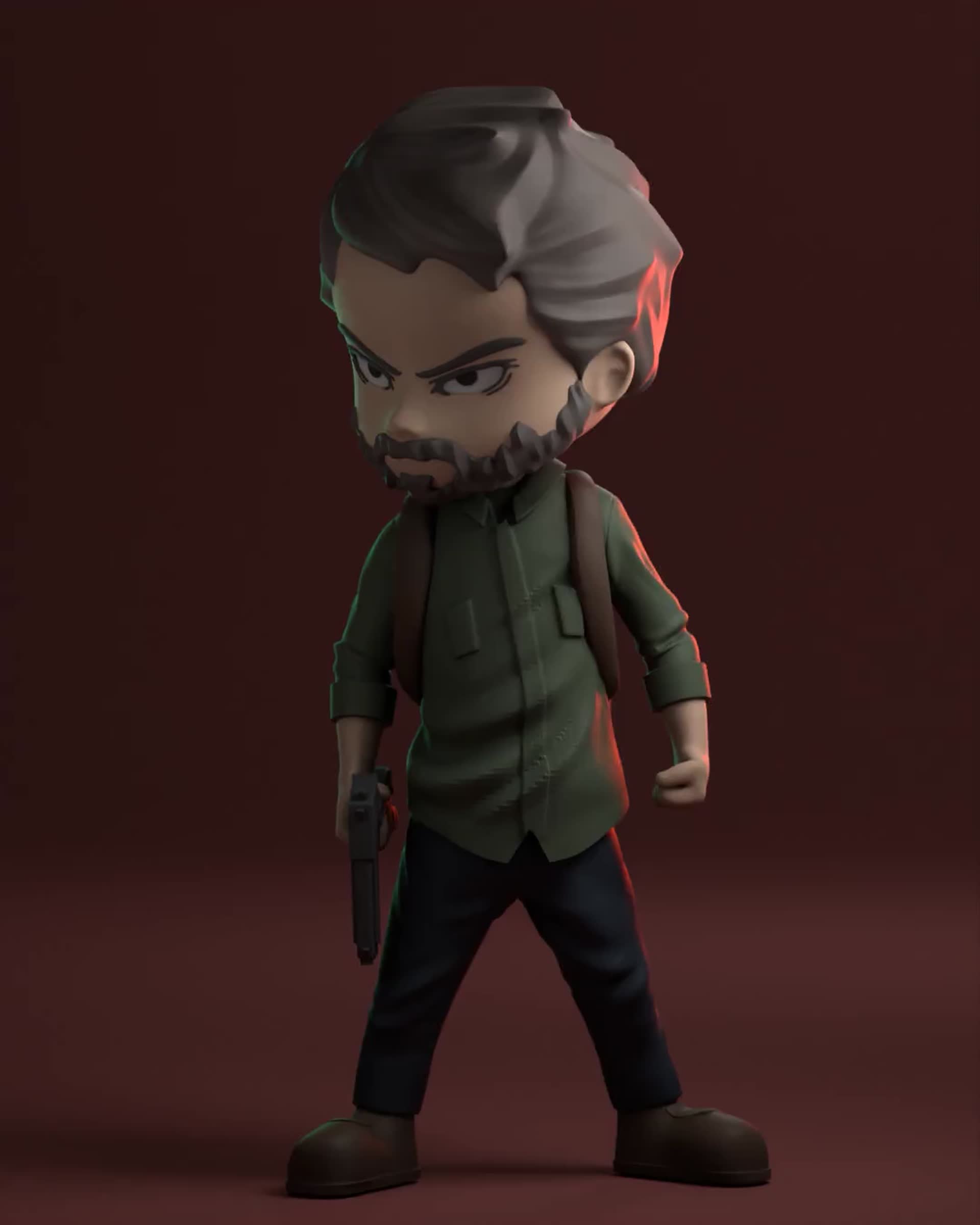 THE LAST OF US HBO - JOEL - PEDRO PASCAL - FUNKO POP | 3D Print Model