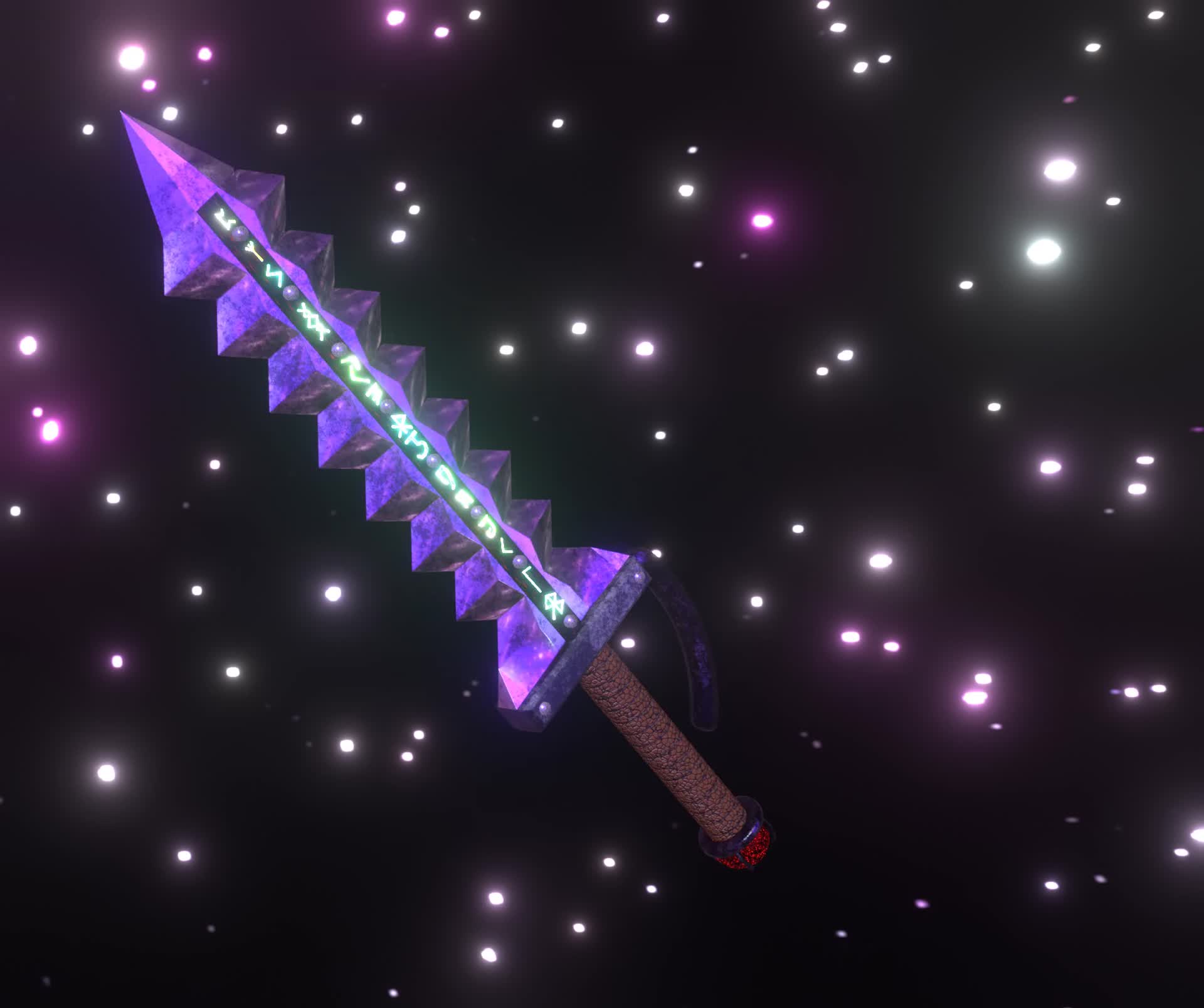 Roblox, sword, digital art, cyan, weapon