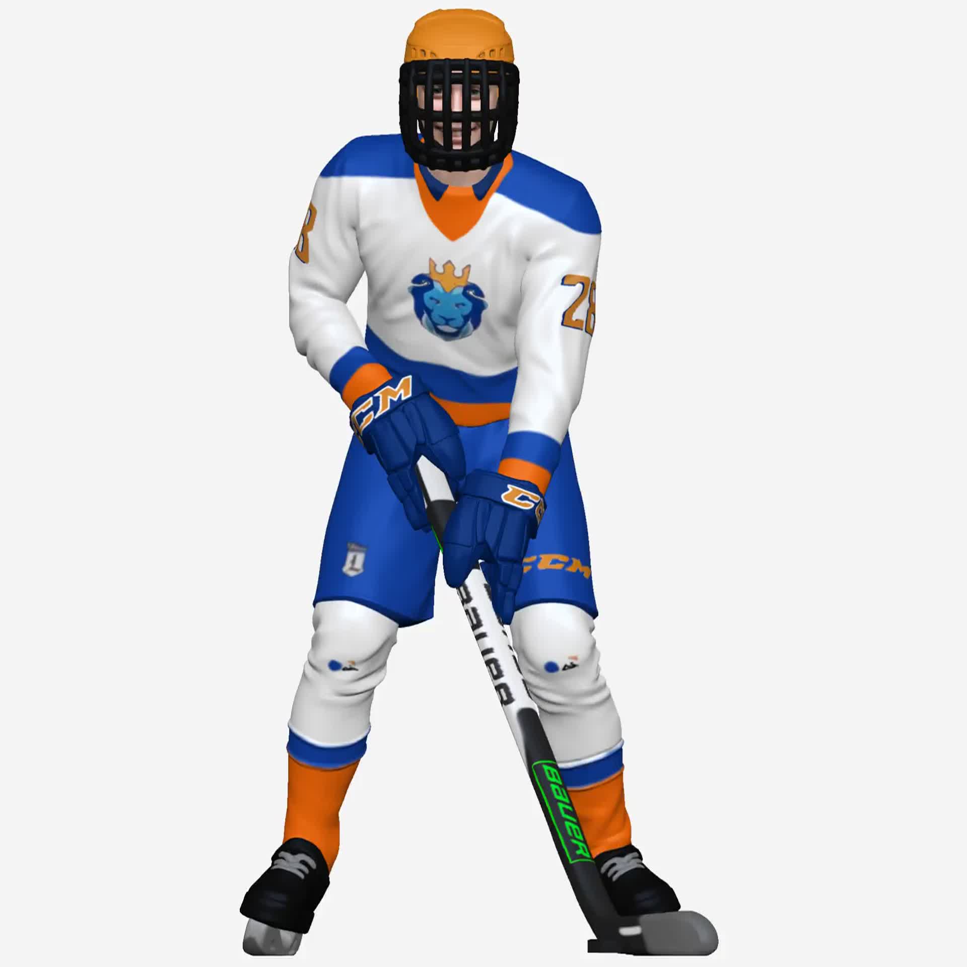 Hockey Uniform Tampa Bay Lightning 3D model