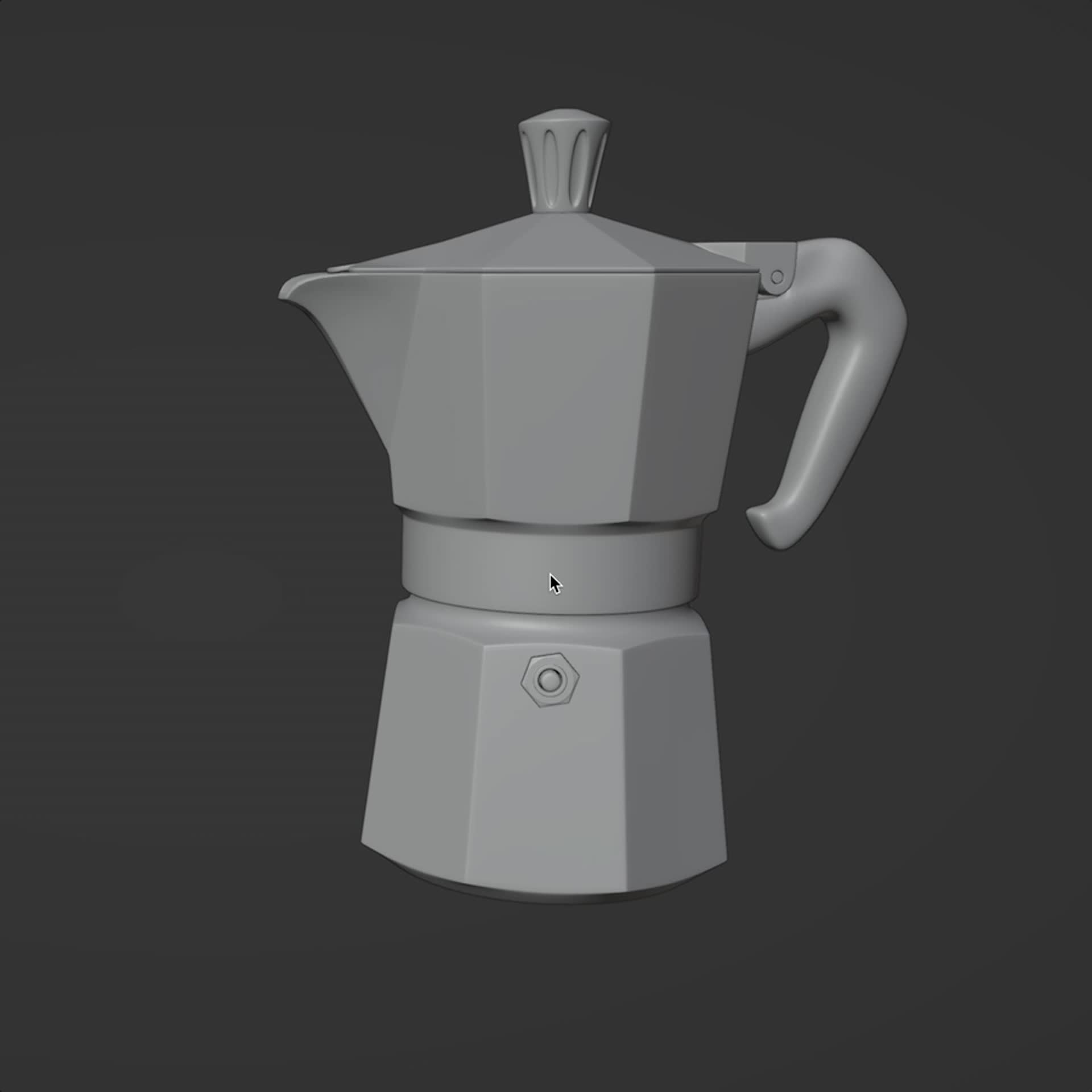 ArtStation - Moka pot and glass