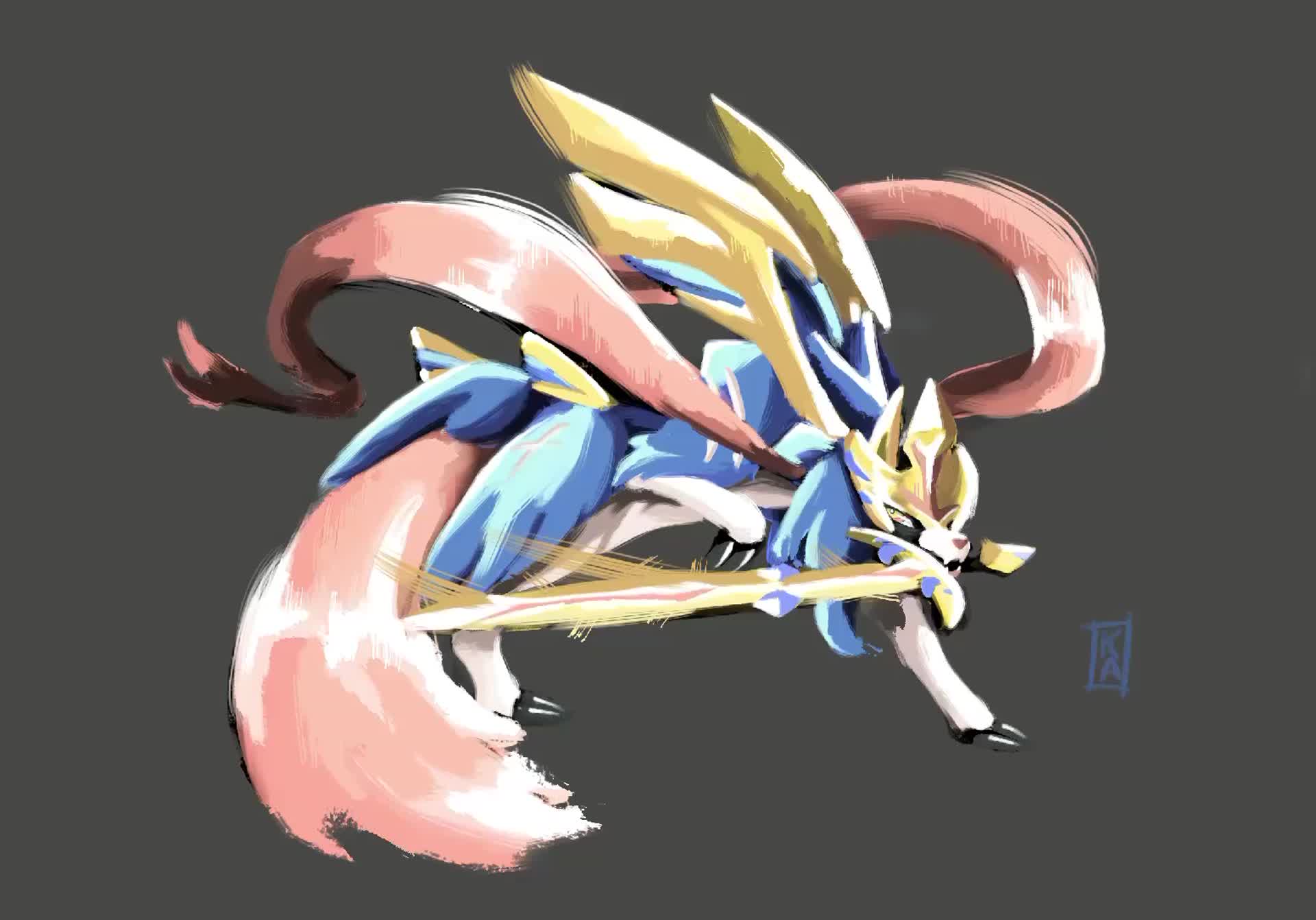 Zacian official artwork gallery